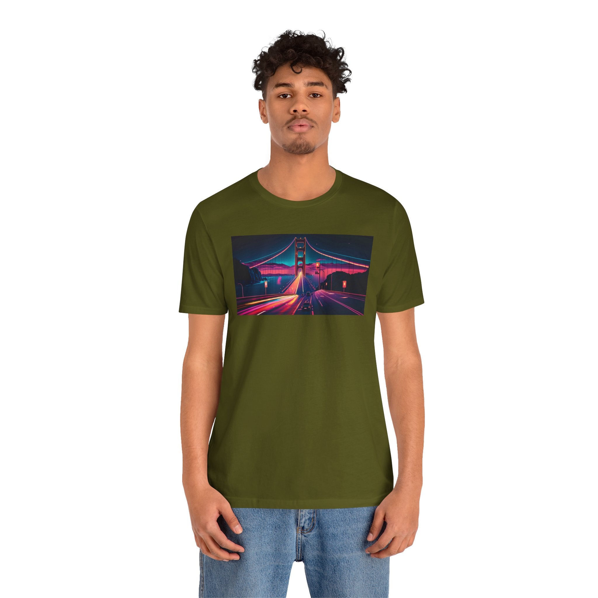 Unisex Jersey Short Sleeve Tee - Golden Gate Bridge, San Francisco, USA