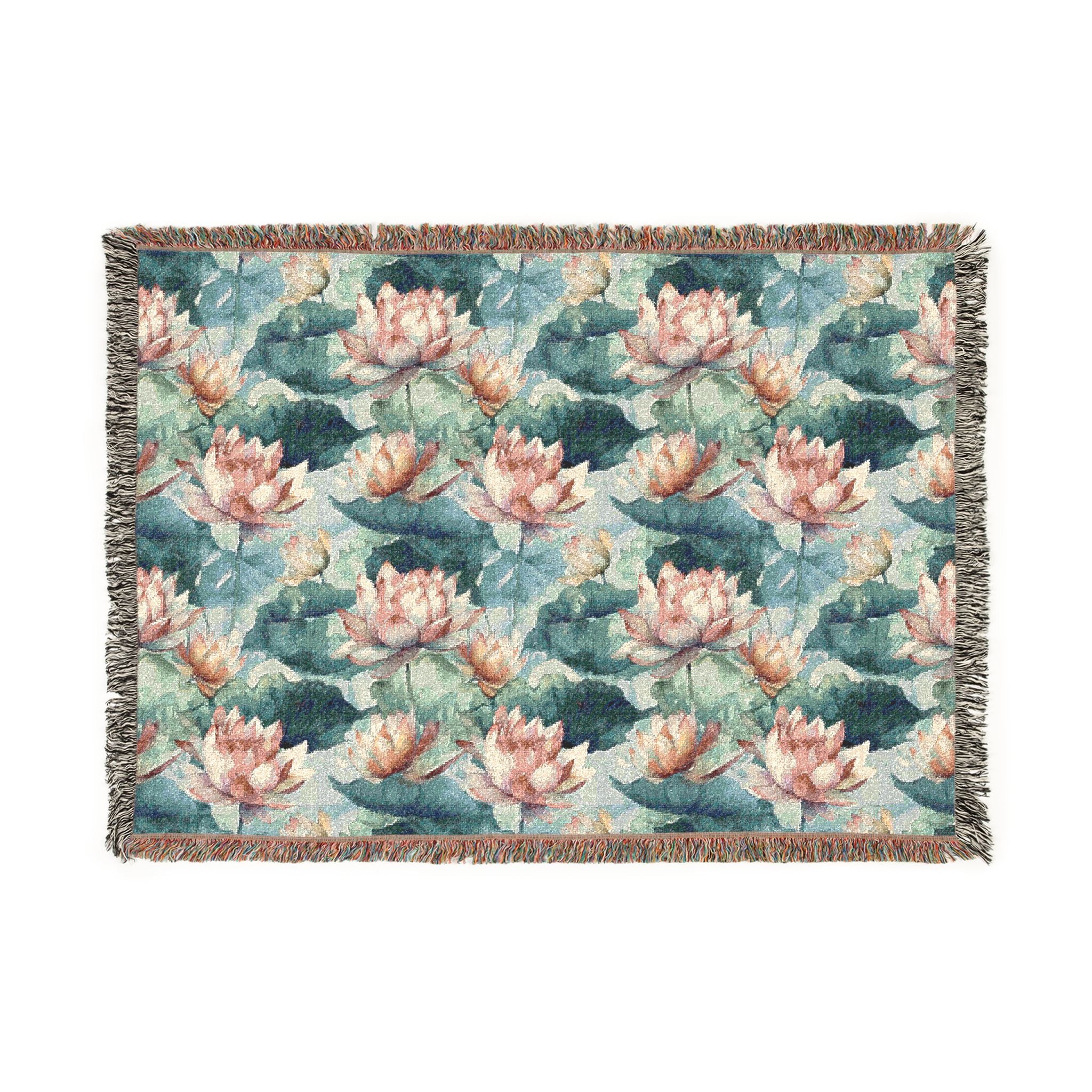 Woven Throw Blanket — Reversible Cozy Check Pattern for Living Room & Cabin - Design 09