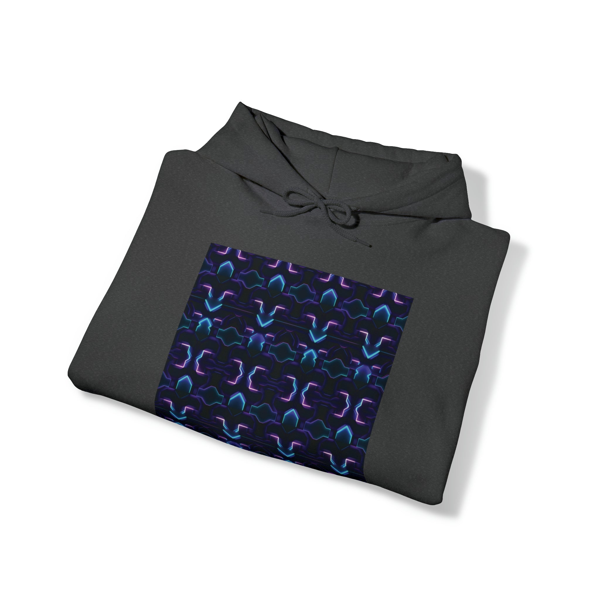Unisex Heavy Blend™ Hooded Sweatshirt - Abstract Neon Designs 06