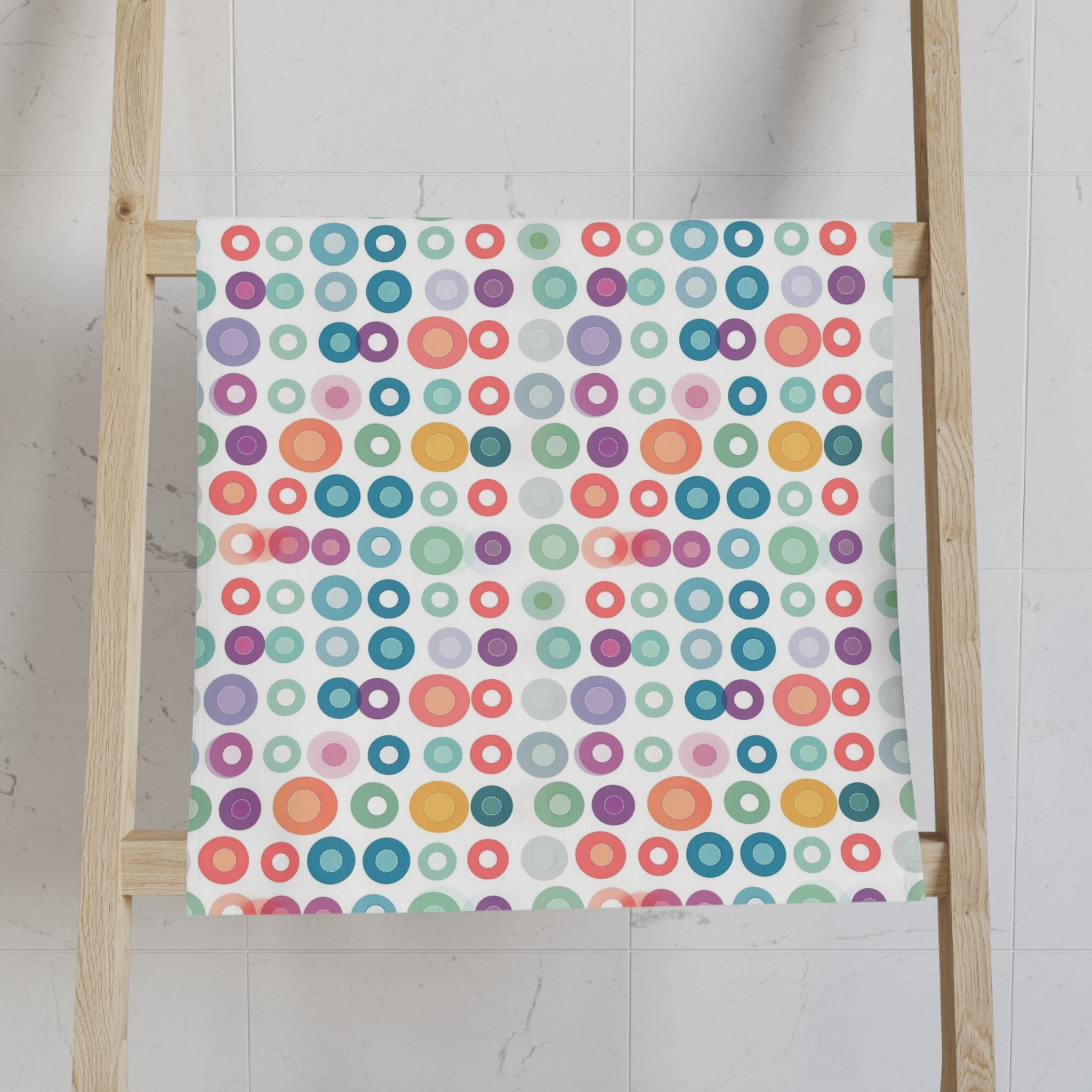 Hand Towel (AOP) - Seamless Minimalistic Pastel Designs 02