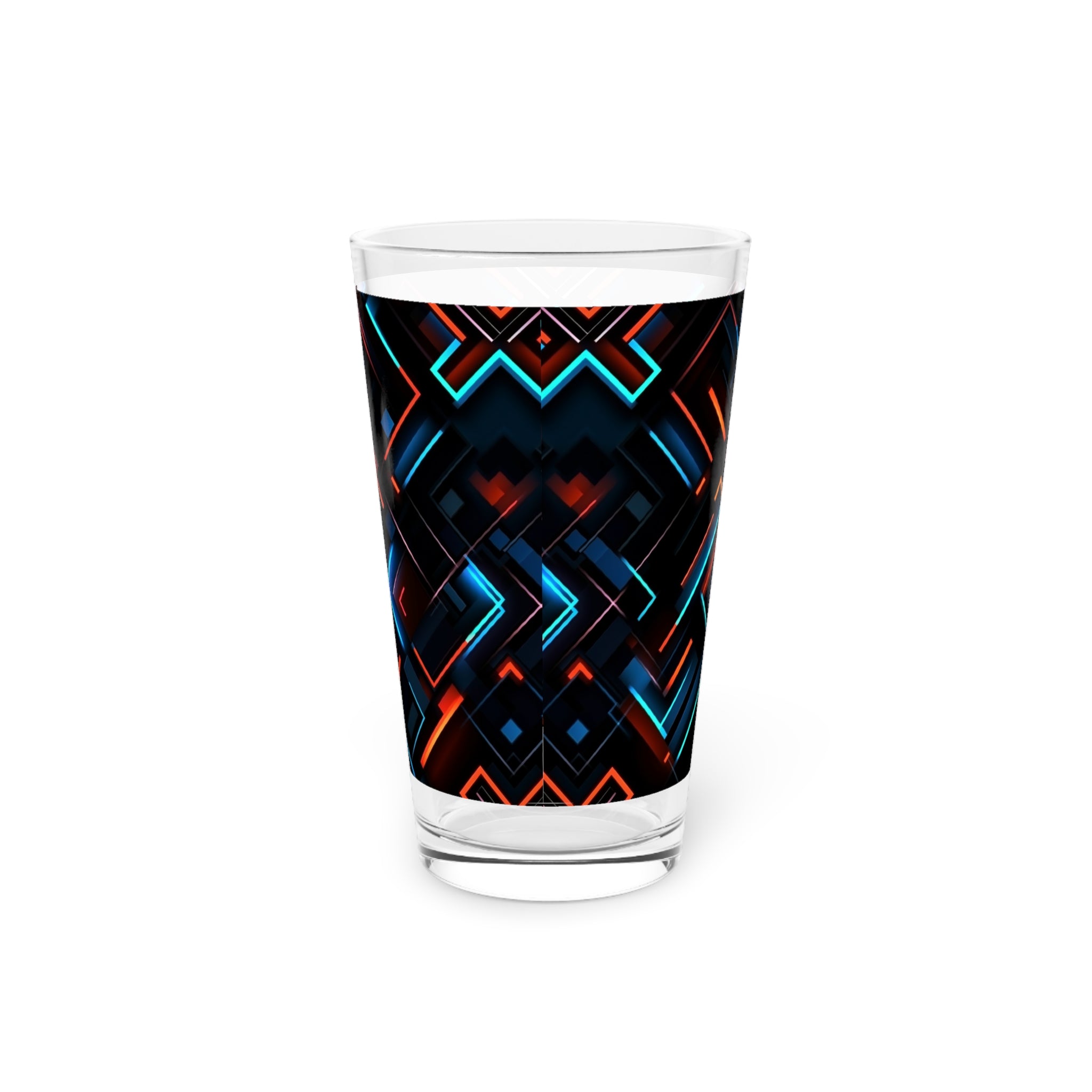 Pint Glass, 16oz - Abstract Designs 04