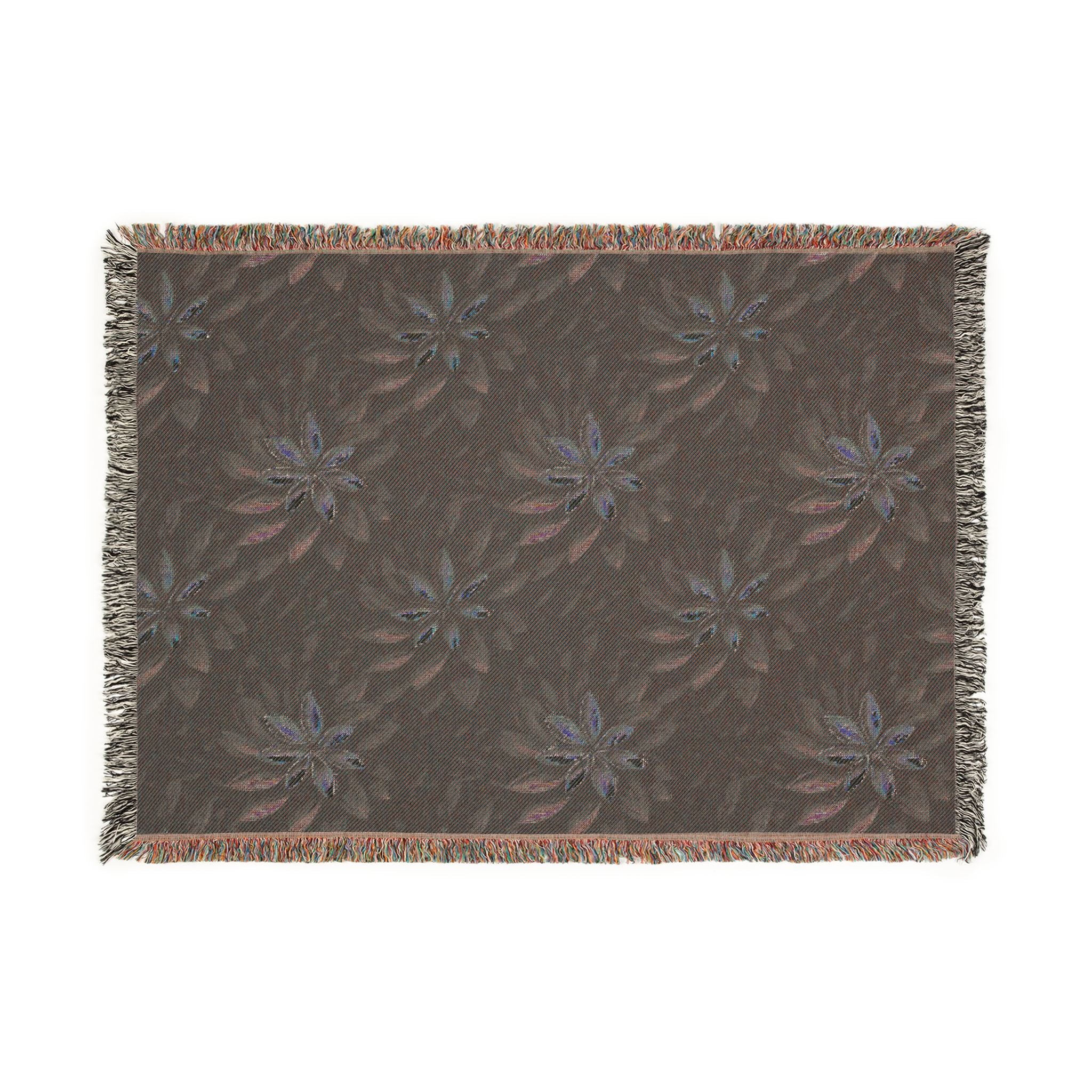 Woven Throw Blanket — Reversible Cozy Check Pattern for Living Room & Cabin - Design 03