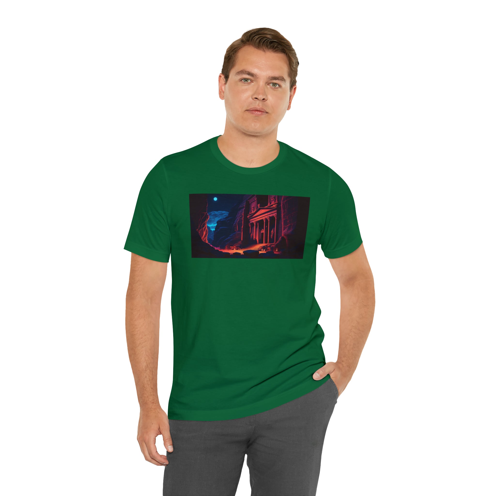 Unisex Jersey Short Sleeve Tee - Petra Caves, Jordan
