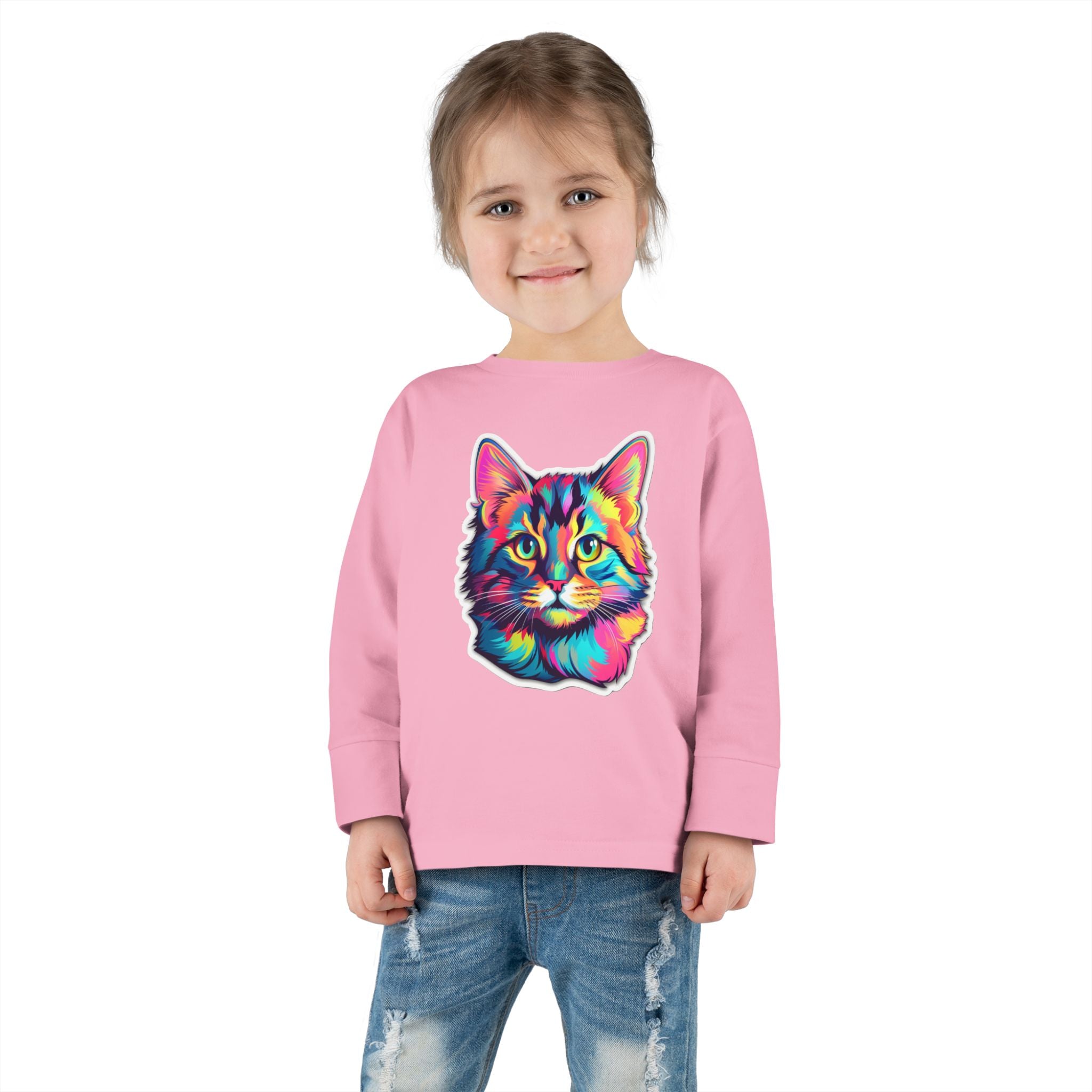 Toddler Long Sleeve Tee - Kittens 08
