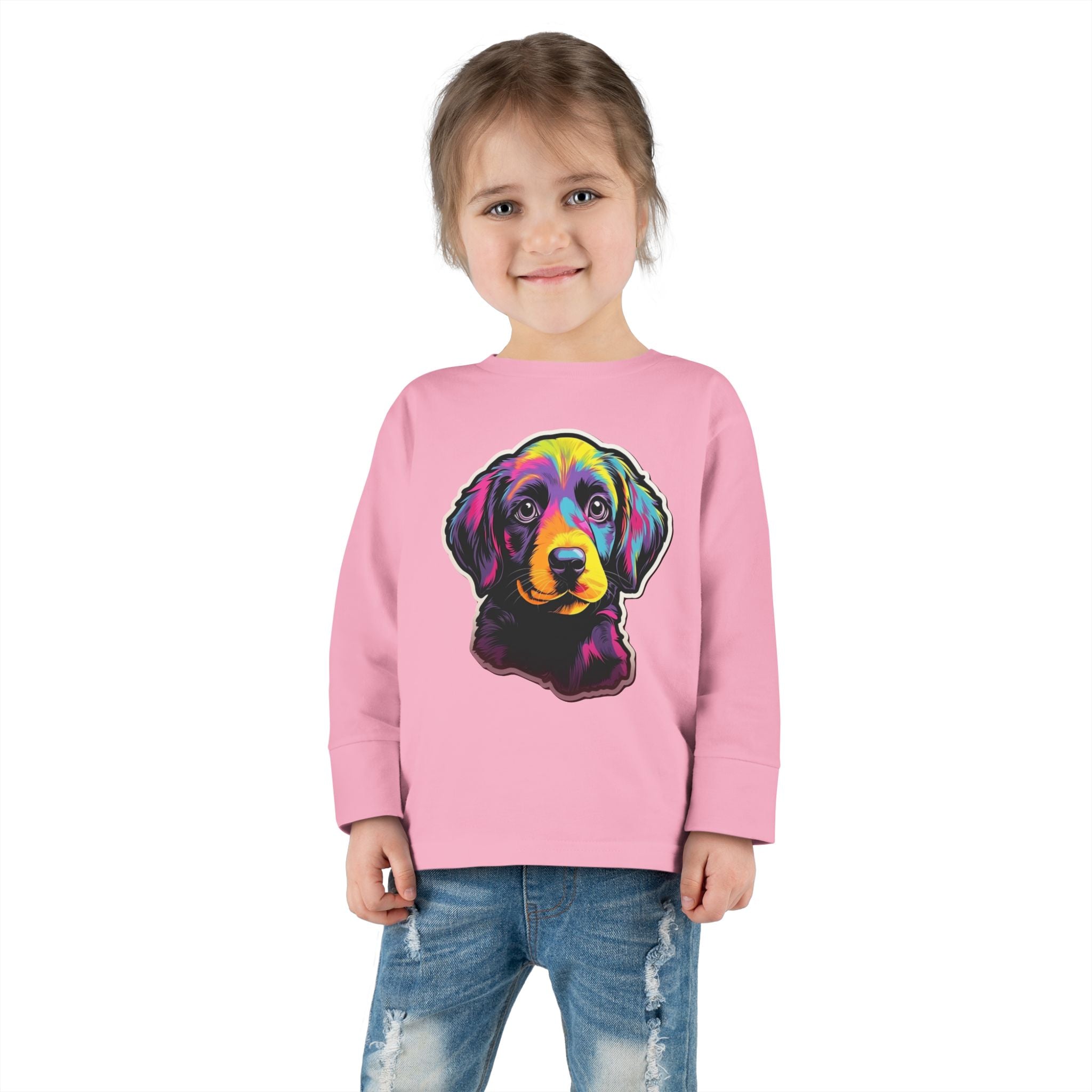 Toddler Long Sleeve Tee - Puppies 03