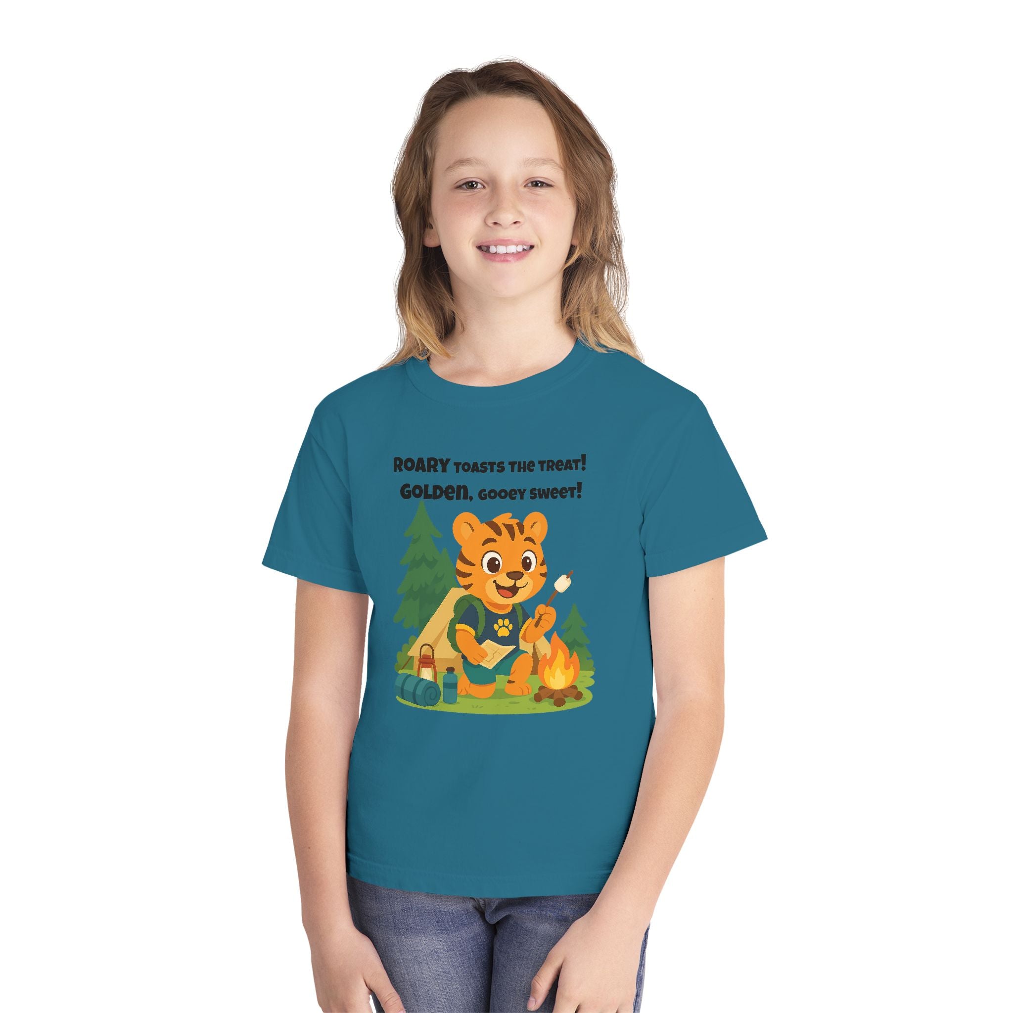 Youth Midweight Cotton Tee - Roary's Camping Adventures