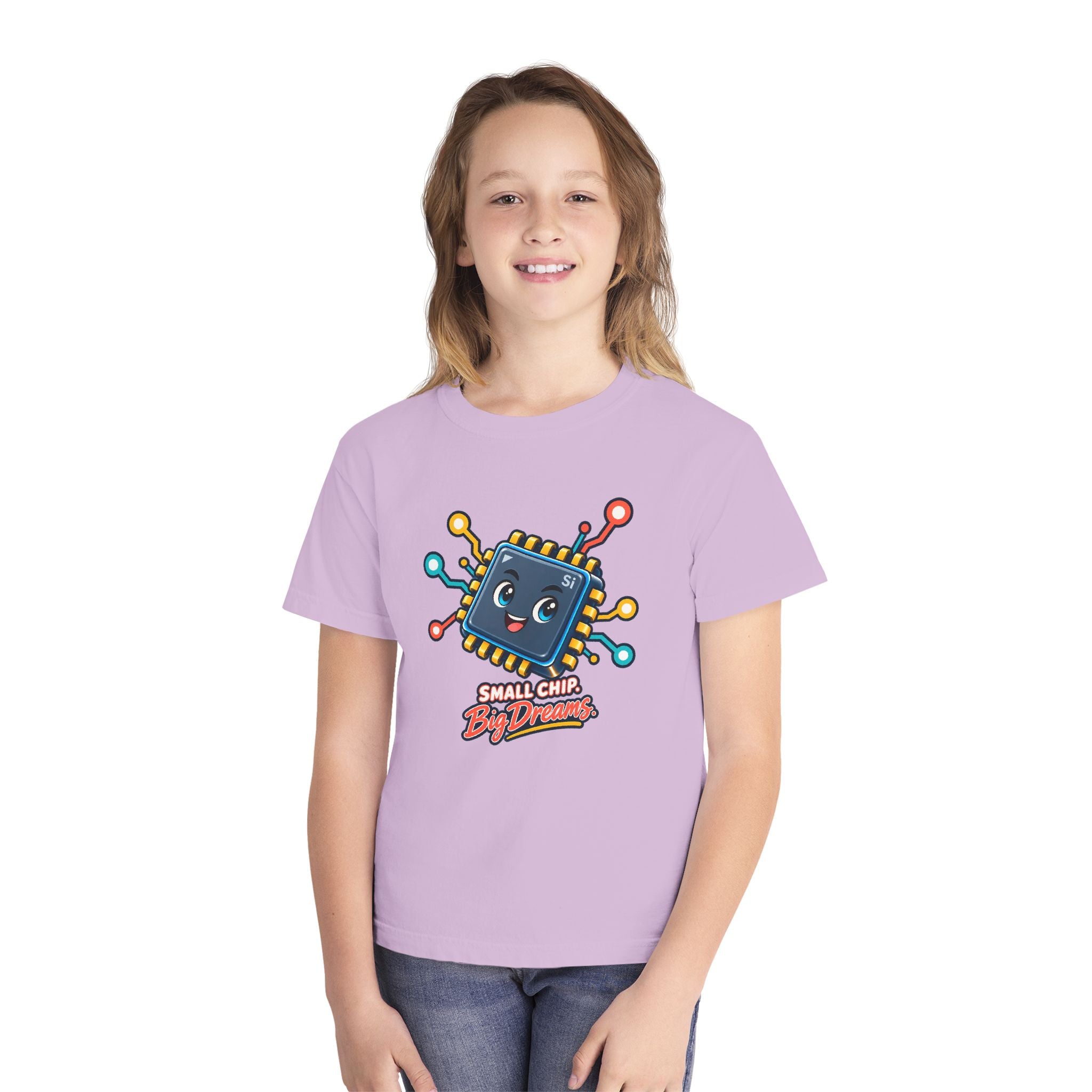 Youth Midweight Cotton Tee - Small Chip, Big Dreams