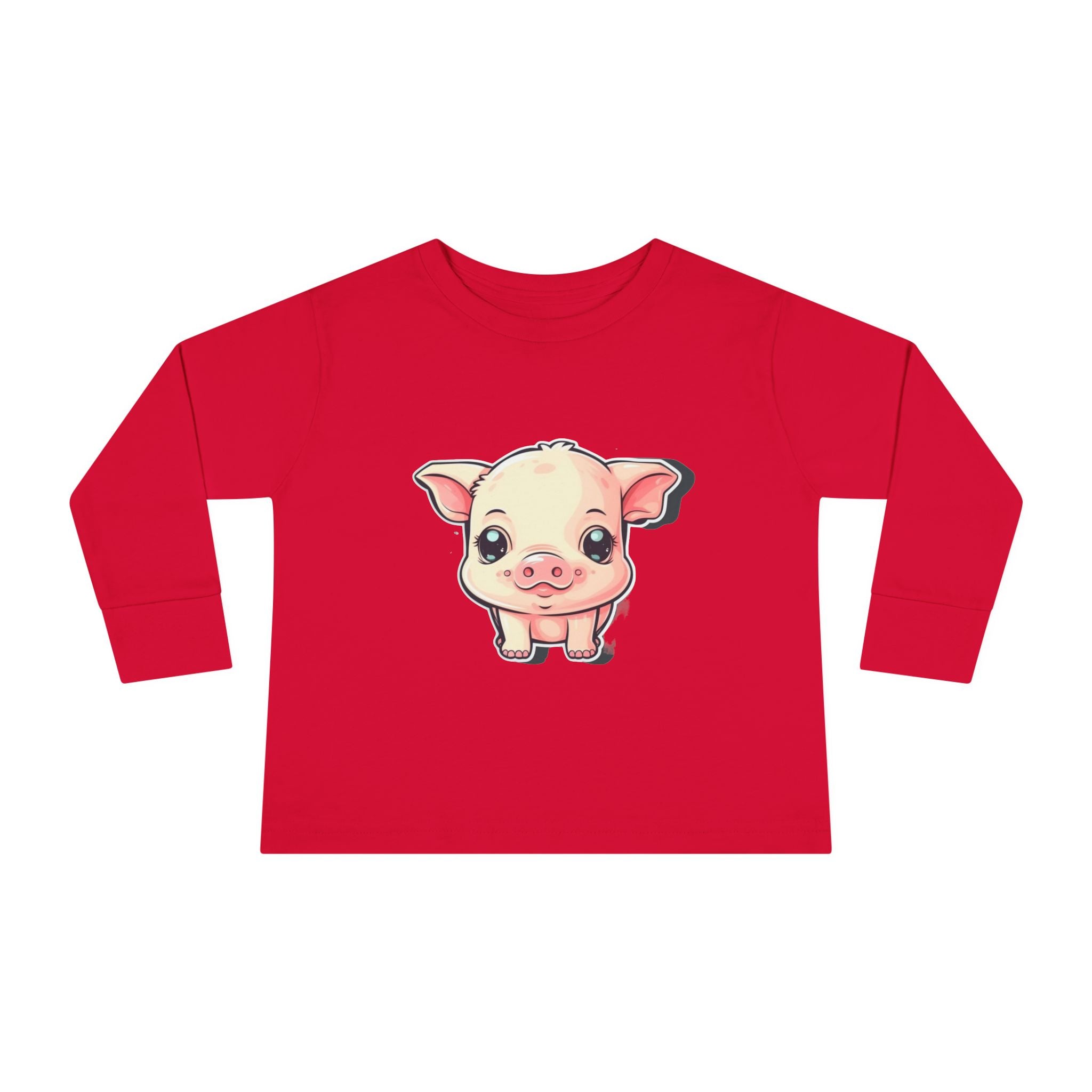Toddler Long Sleeve Tee - Pig Piglet