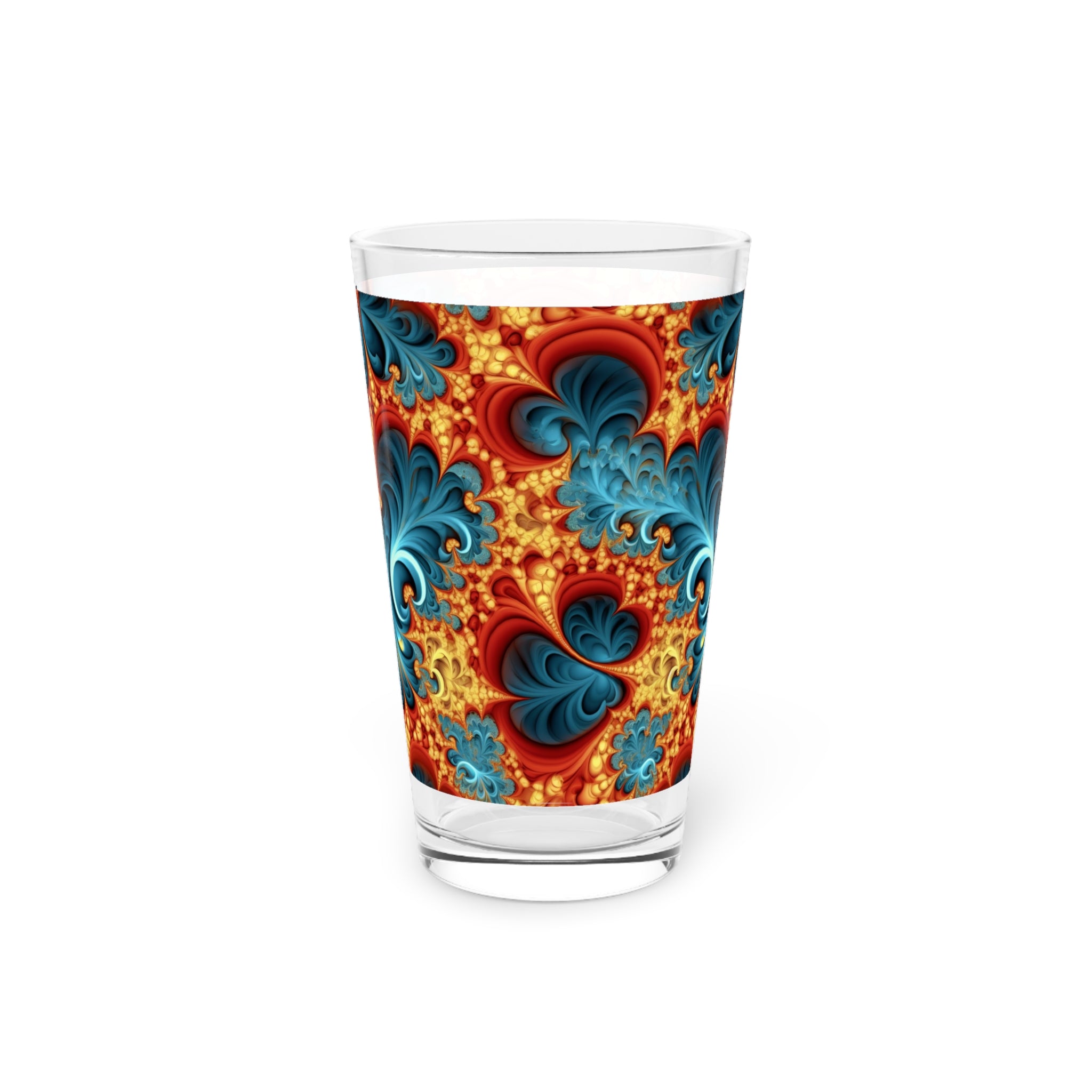 Pint Glass, 16oz - Abstract Designs 07