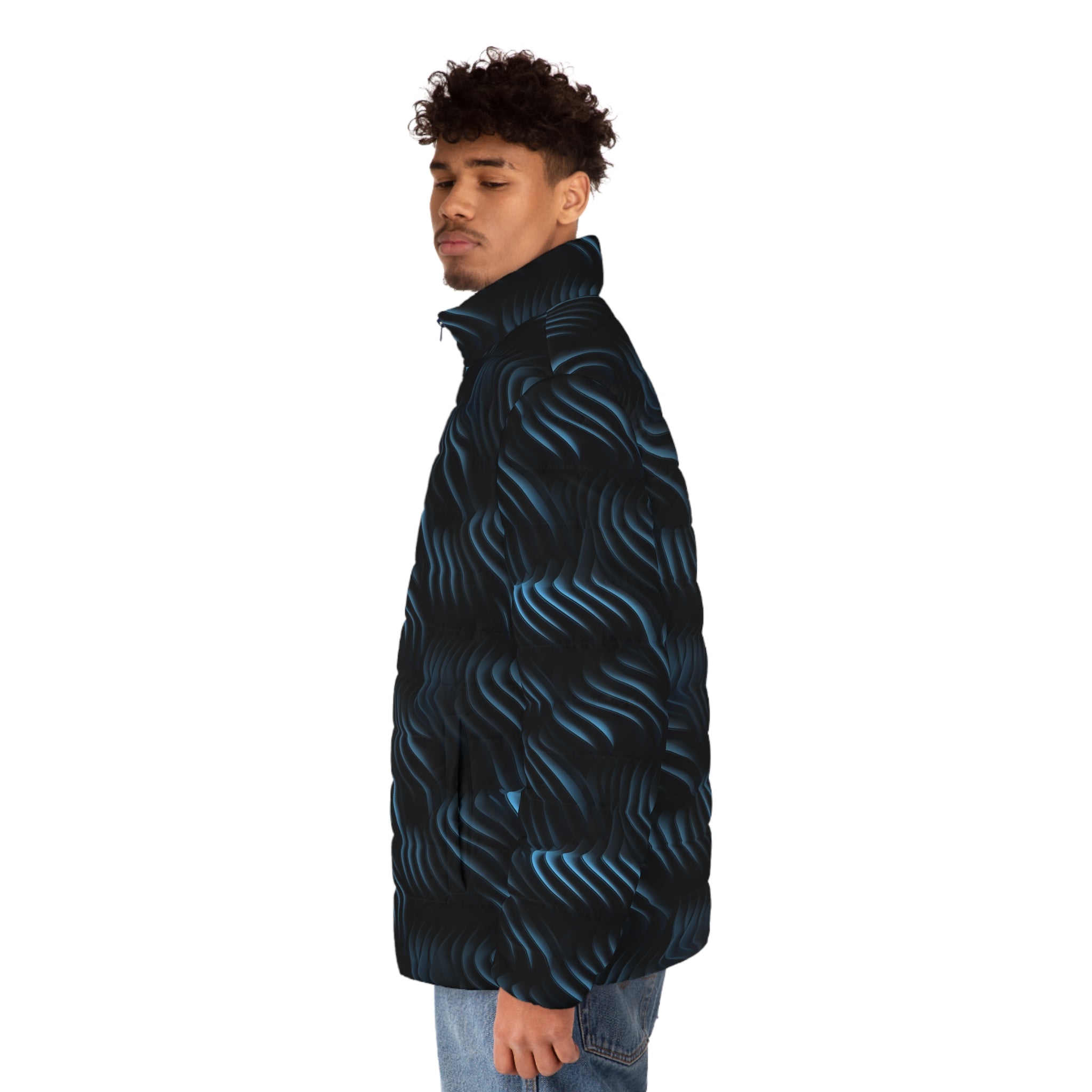 Men's Puffer Jacket (AOP) - Abstract Designs 05