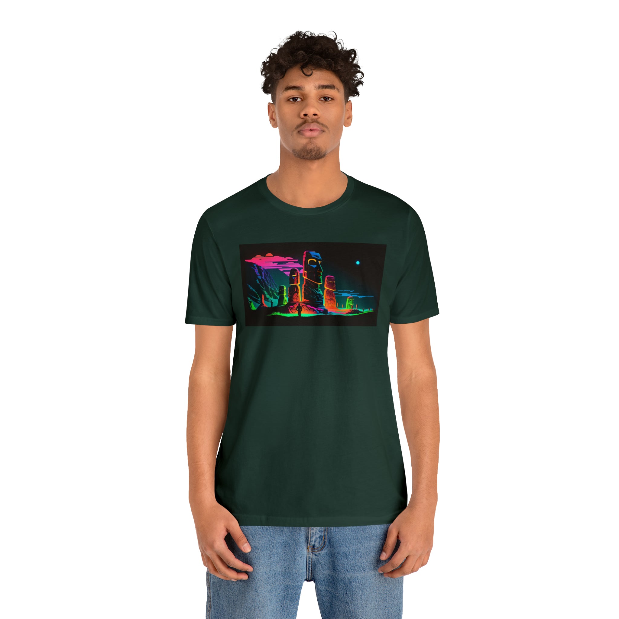 Unisex Jersey Short Sleeve Tee - Easter Islands, Chile