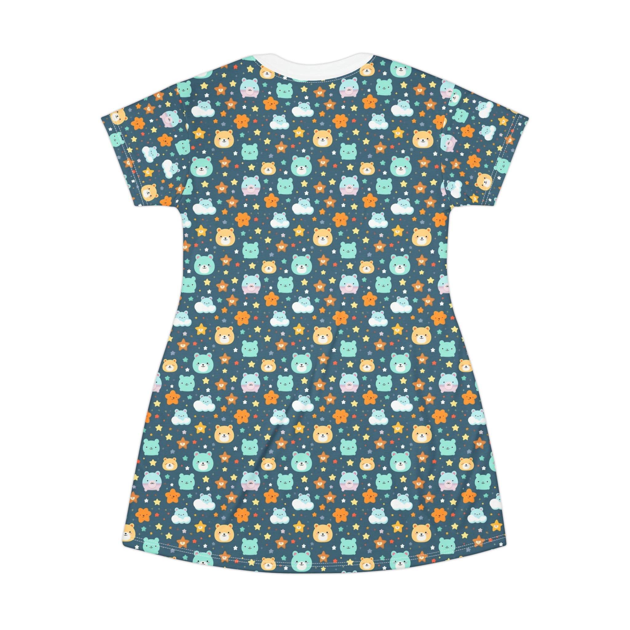 T-Shirt Dress (AOP) - Adorable Seamless Design 02