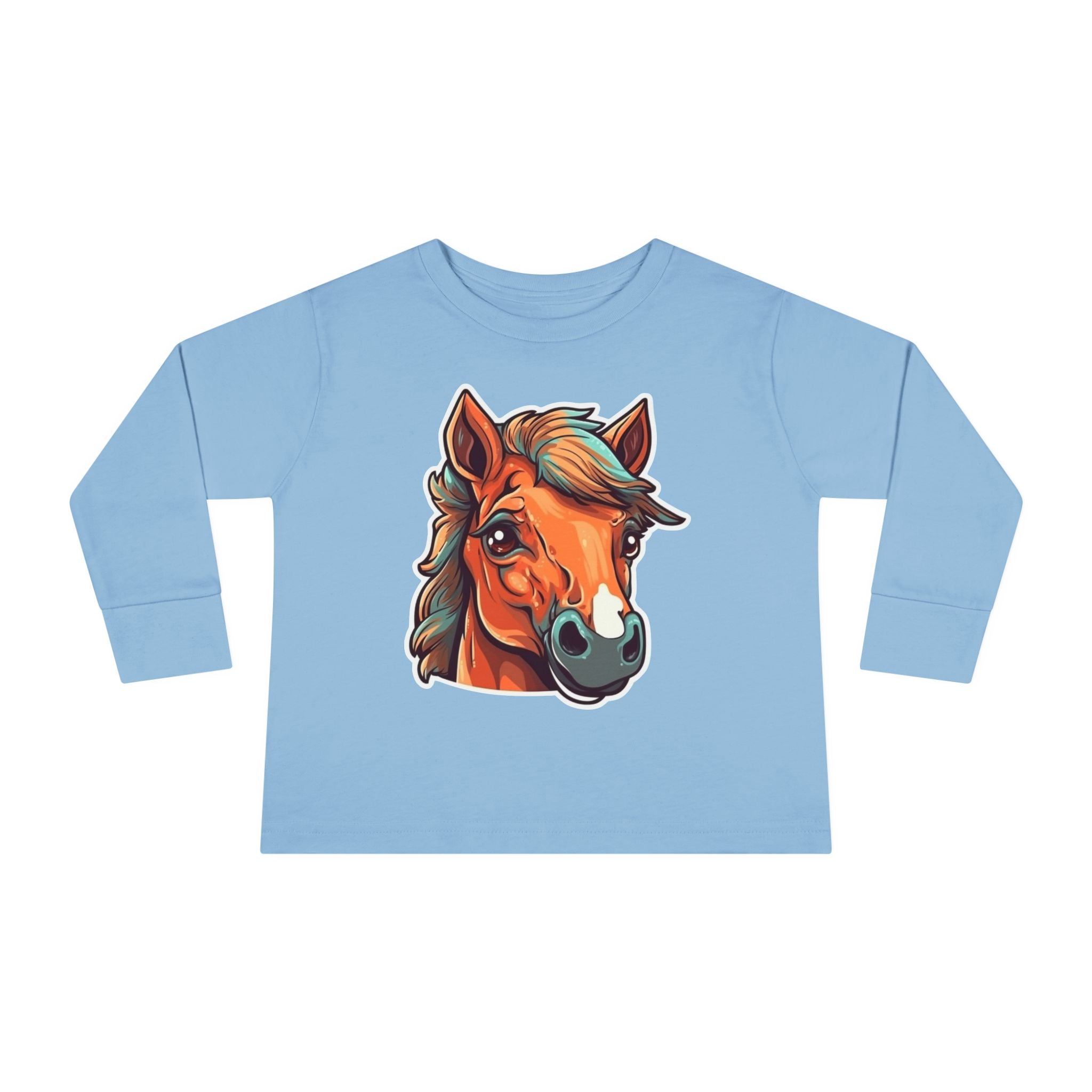 Toddler Long Sleeve Tee - Horse Foal