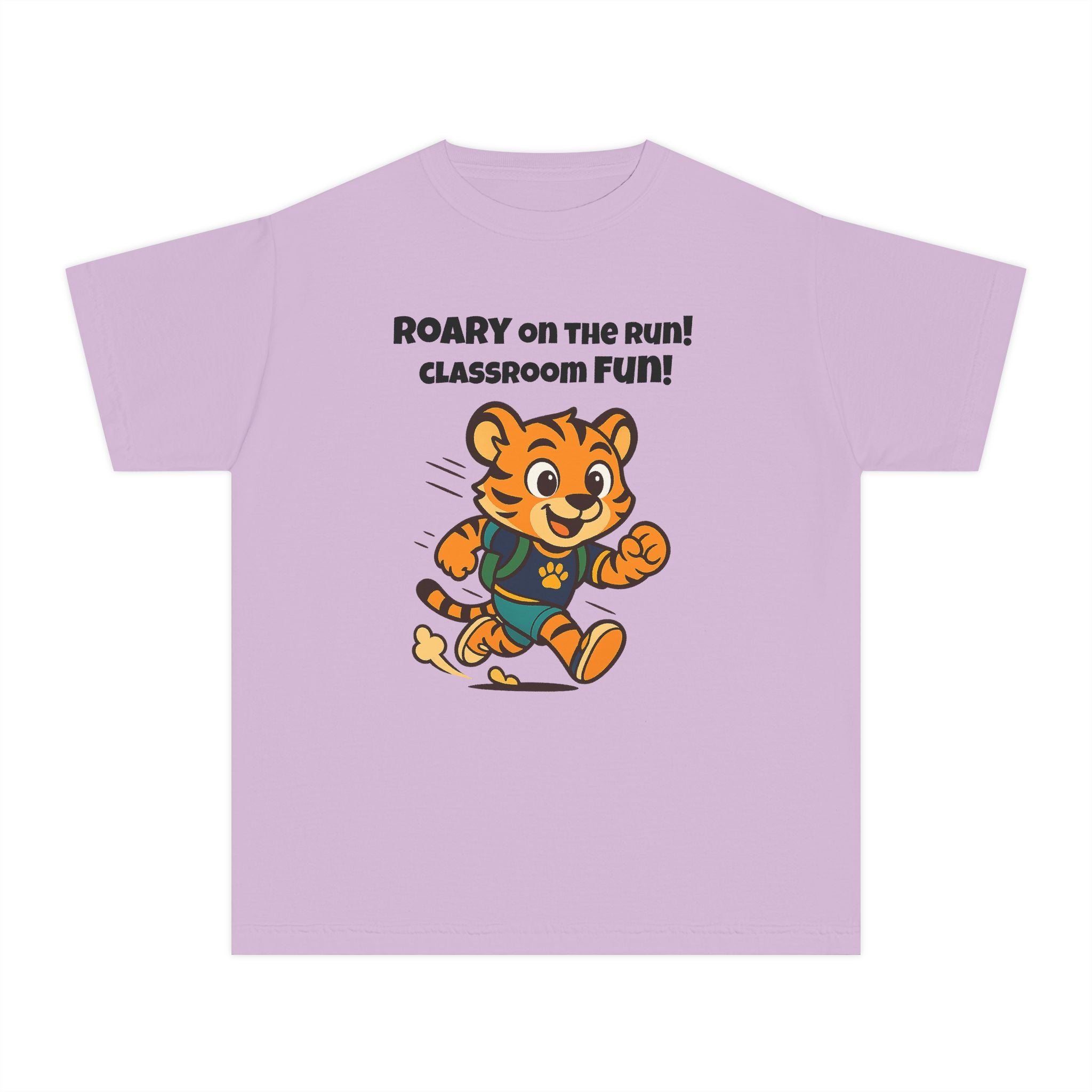 Youth Midweight Cotton Tee - Roary's Dash to School