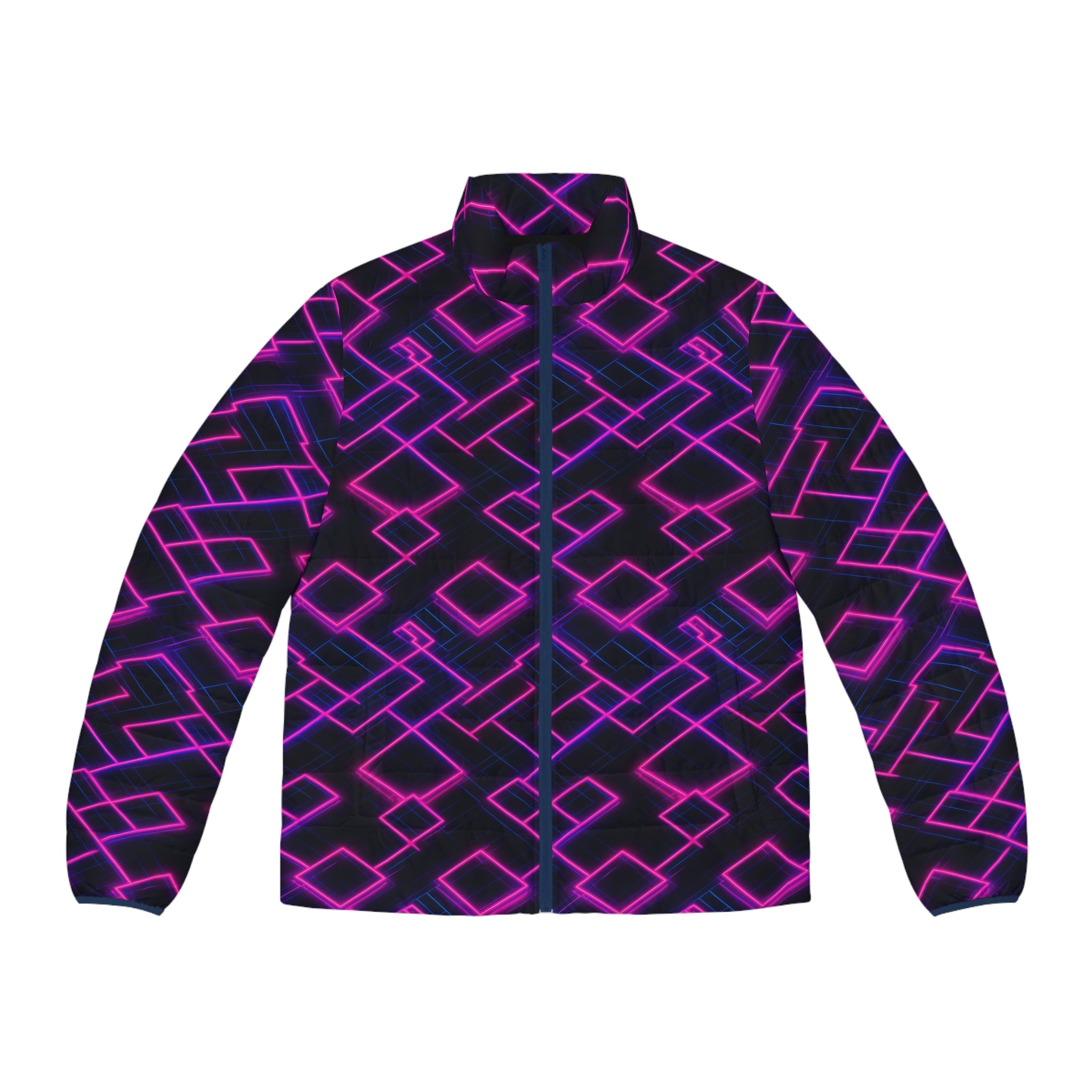 Men's Puffer Jacket (AOP) - Abstract Designs 07