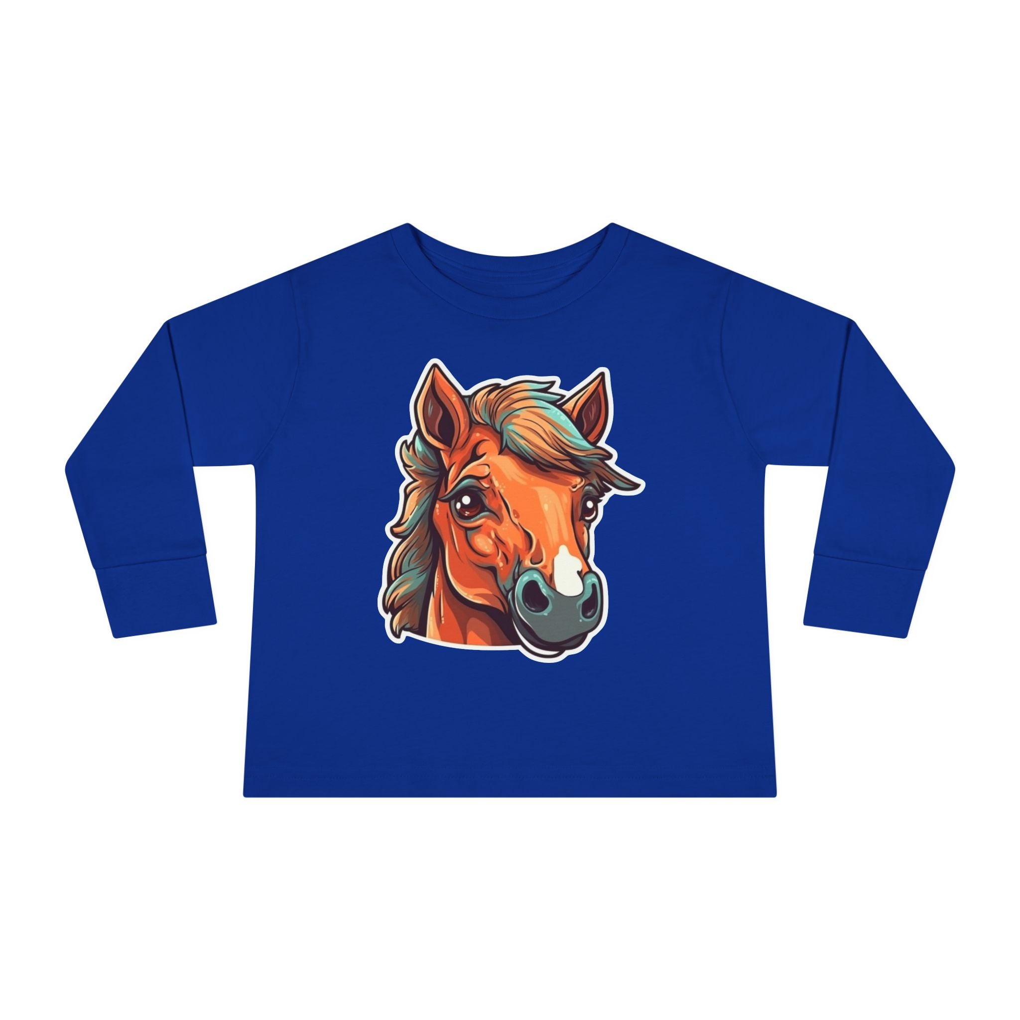 Toddler Long Sleeve Tee - Horse Foal