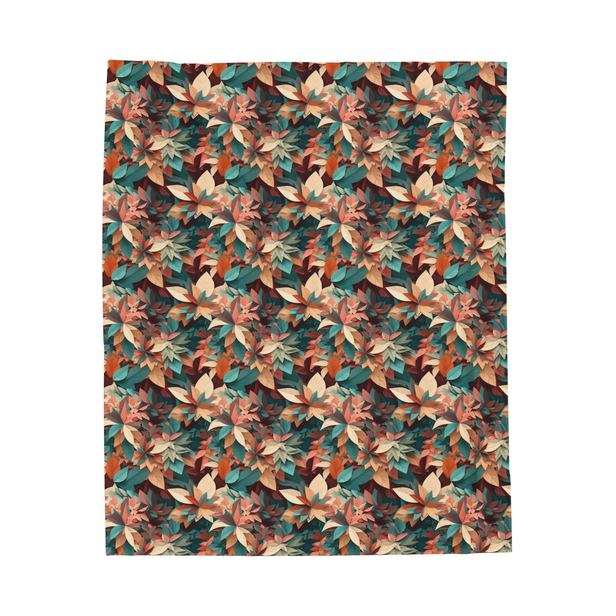 Velveteen Plush Blanket (AOP) - Seamless Abstract Designs 04