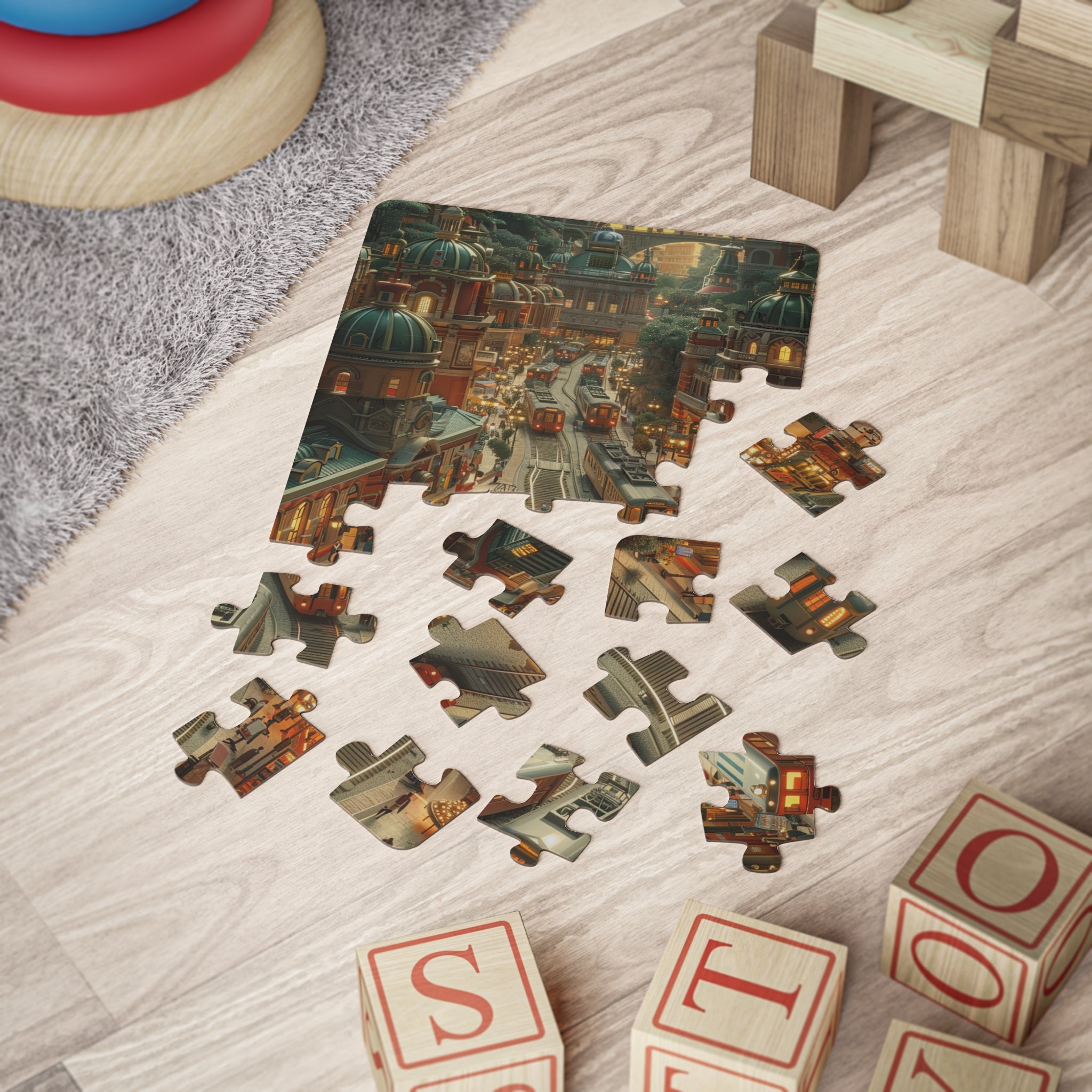 Kids' Puzzle, 30-Piece - Train Station