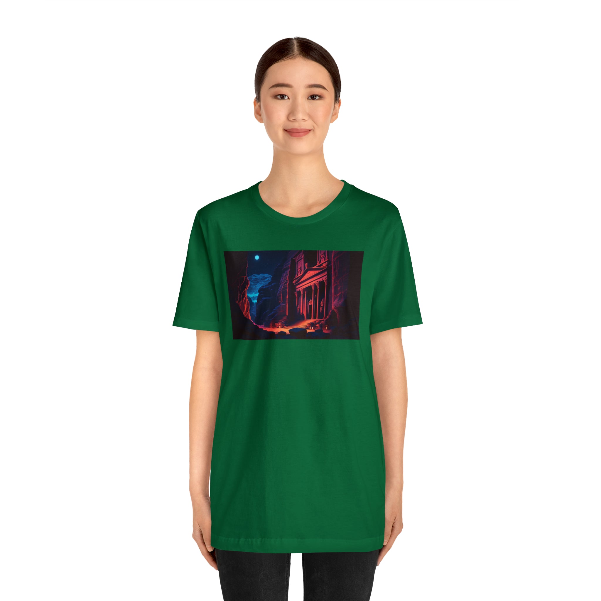 Unisex Jersey Short Sleeve Tee - Petra Caves, Jordan