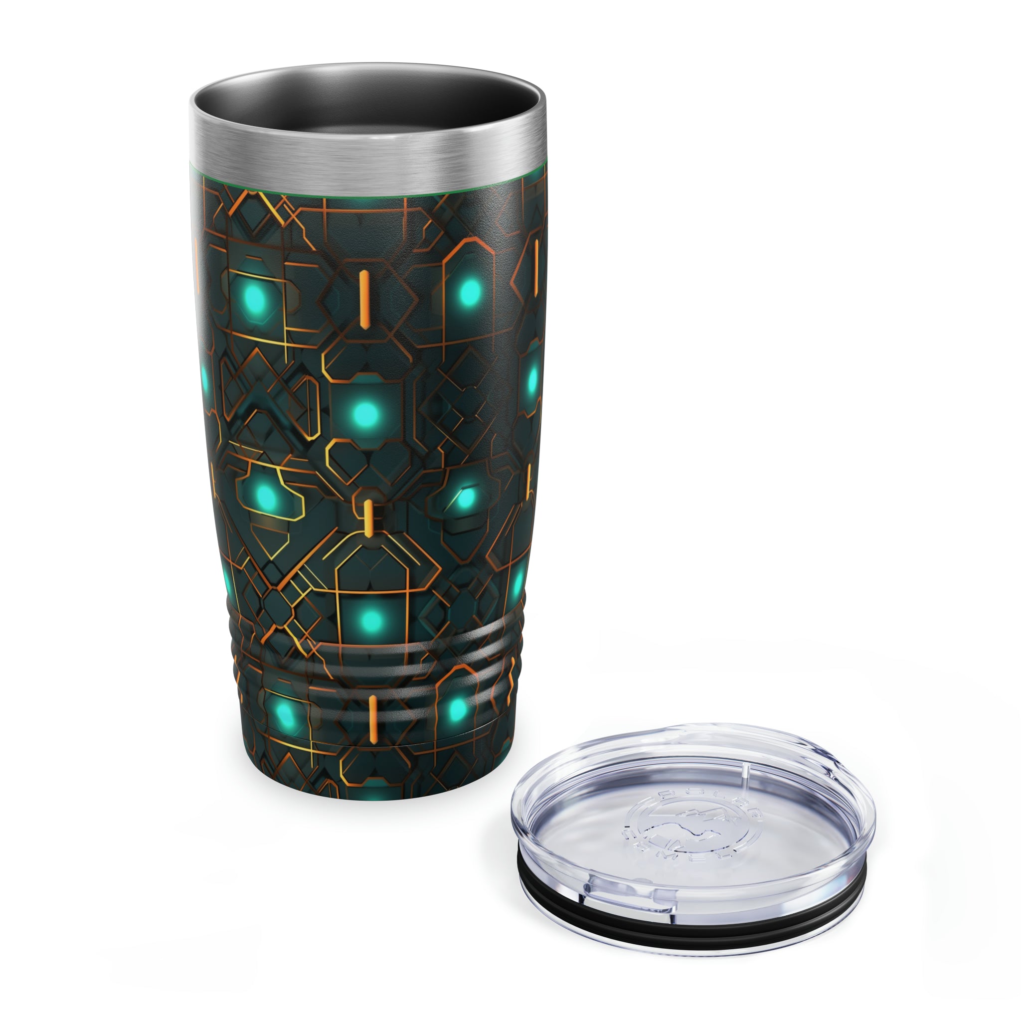 Ringneck Tumbler, 20oz (AOP) - Seamless Neon Designs 09