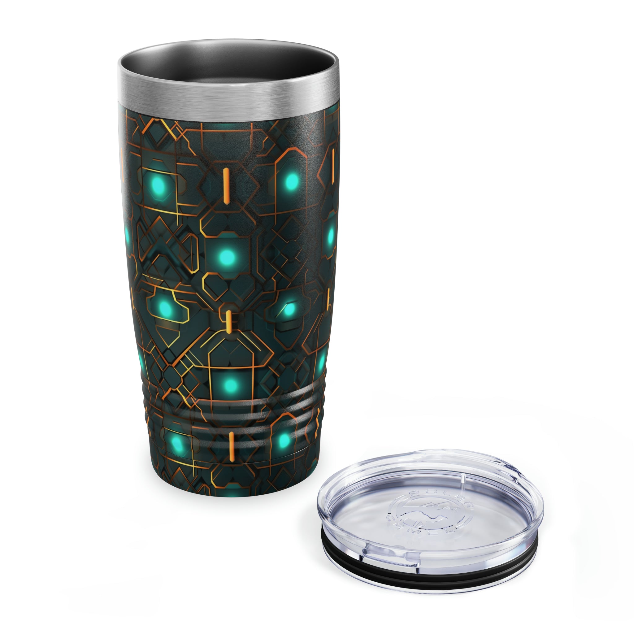 Ringneck Tumbler, 20oz (AOP) - Seamless Neon Designs 09