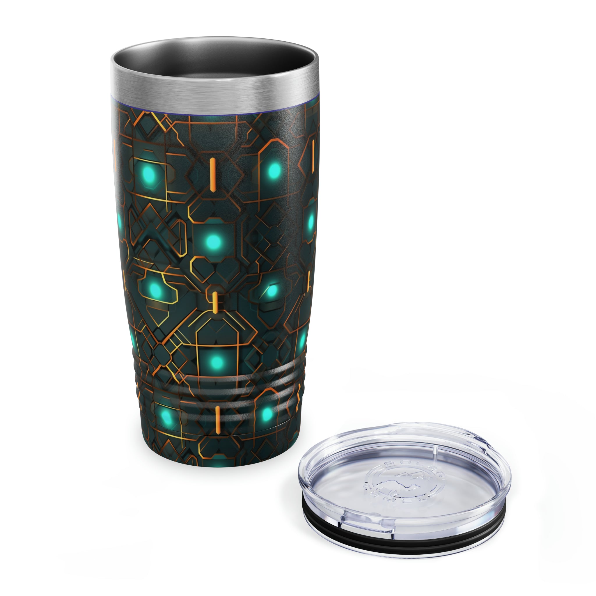 Ringneck Tumbler, 20oz (AOP) - Seamless Neon Designs 09