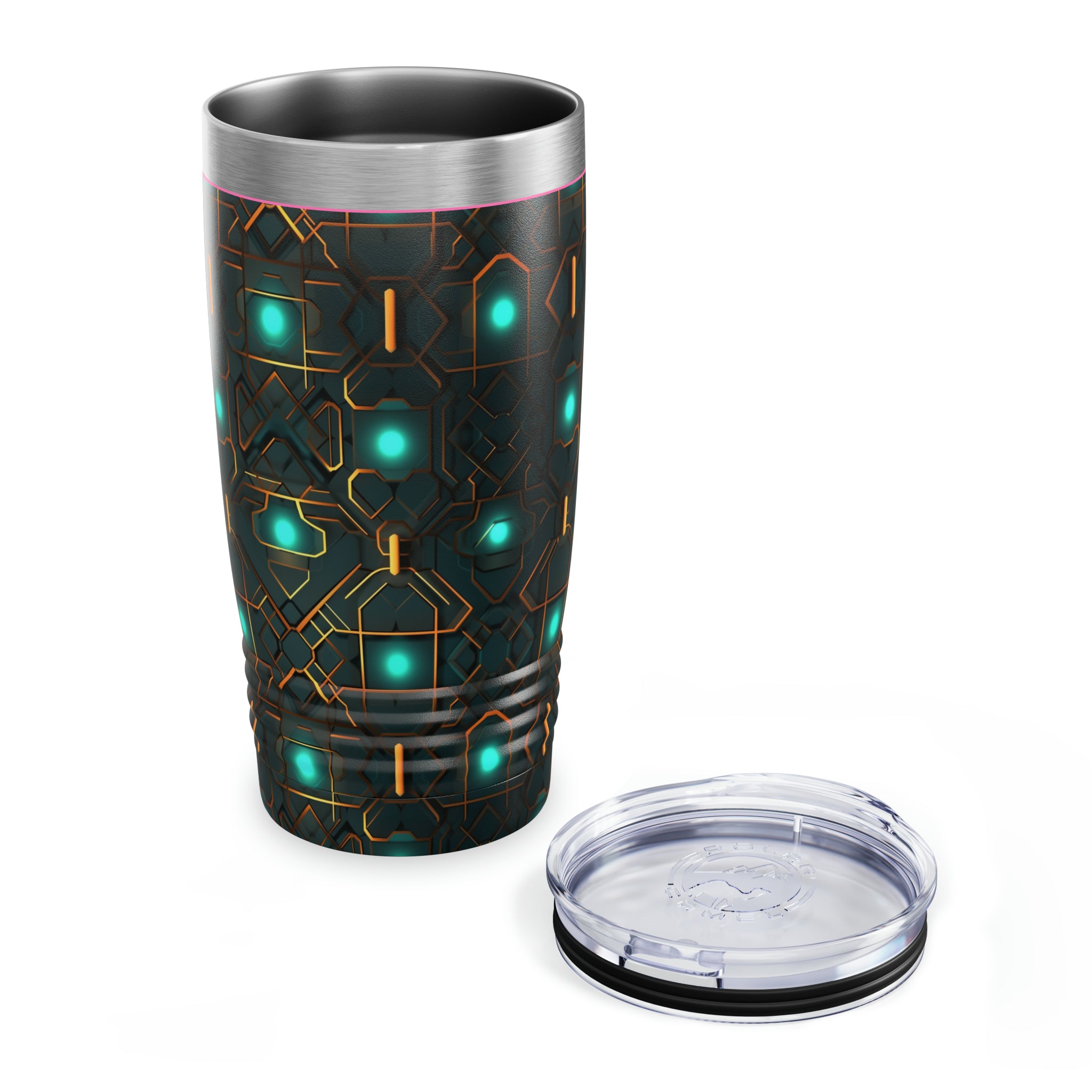Ringneck Tumbler, 20oz (AOP) - Seamless Neon Designs 09