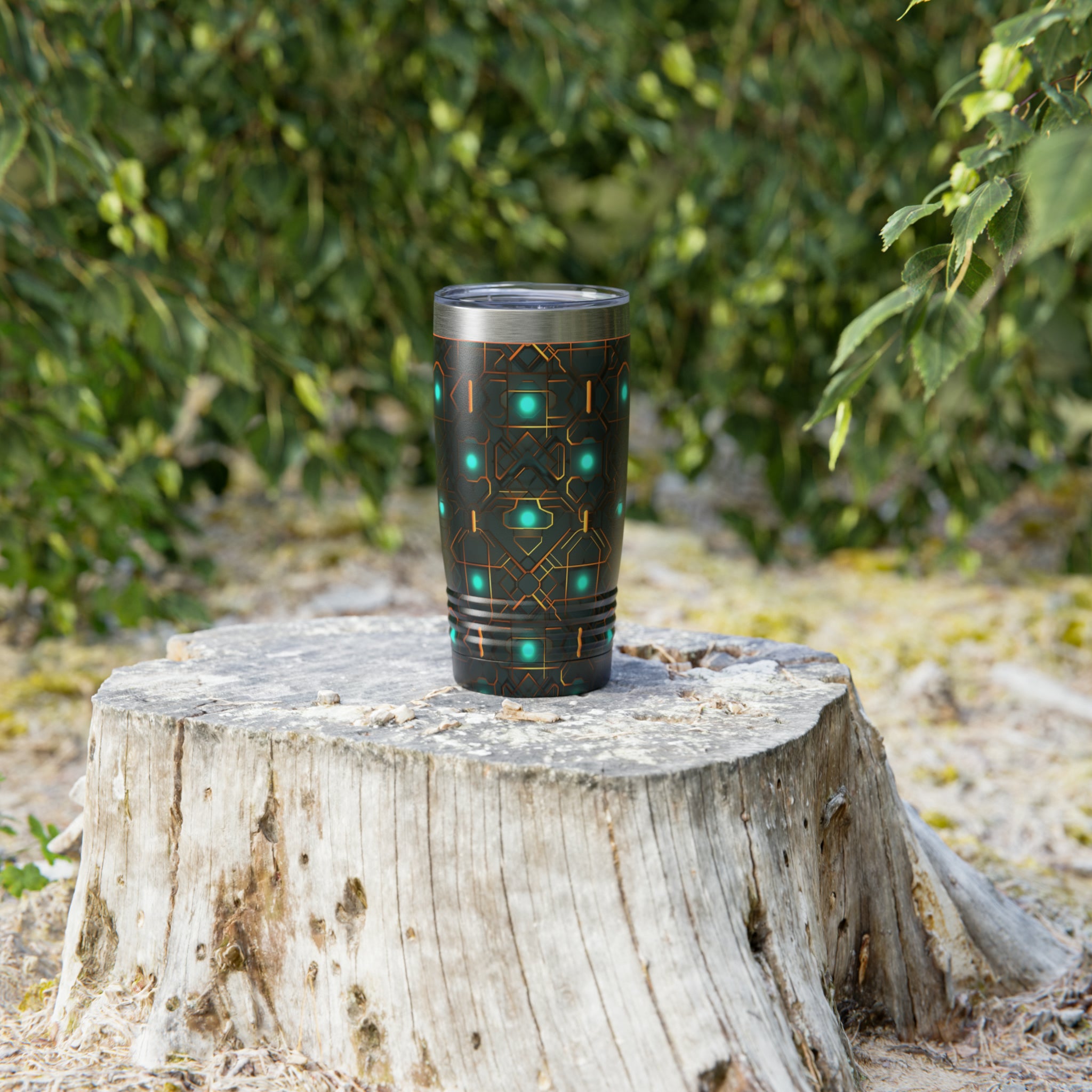 Ringneck Tumbler, 20oz (AOP) - Seamless Neon Designs 09