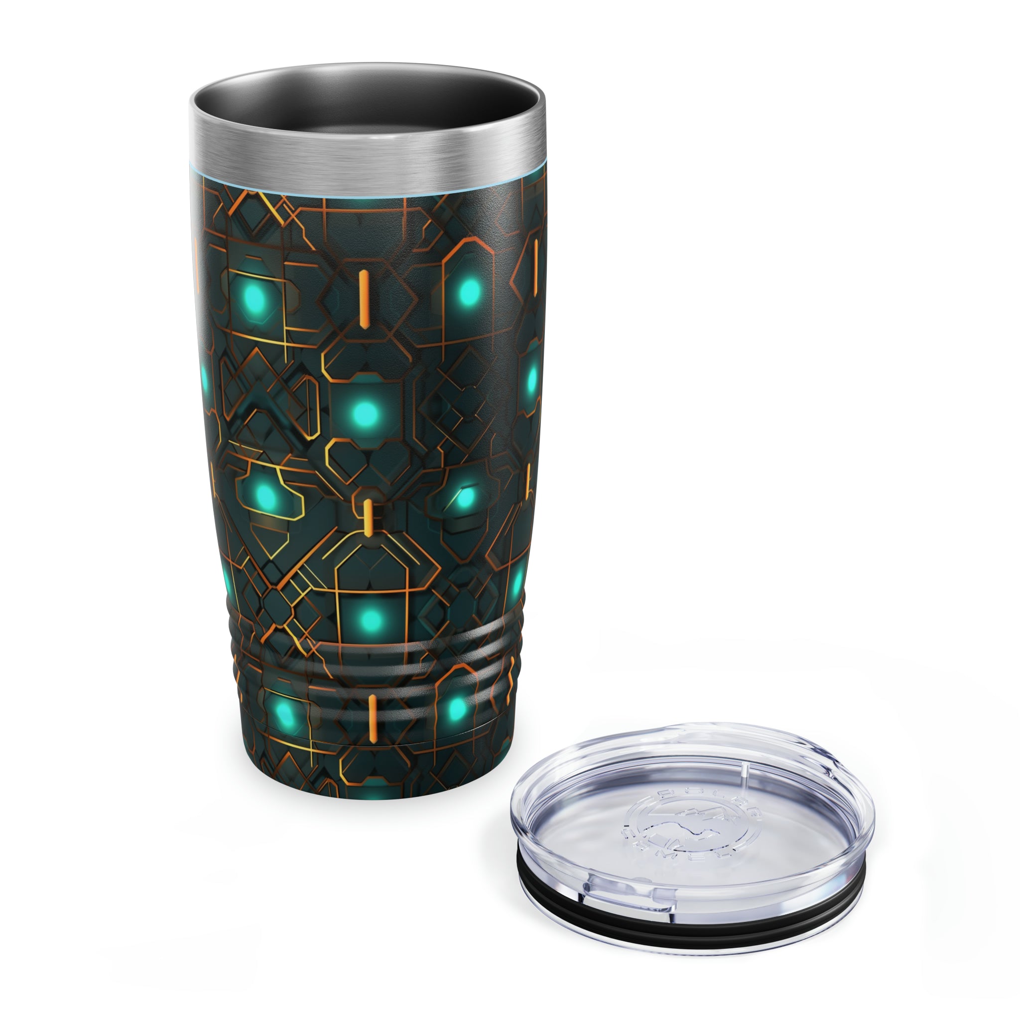 Ringneck Tumbler, 20oz (AOP) - Seamless Neon Designs 09