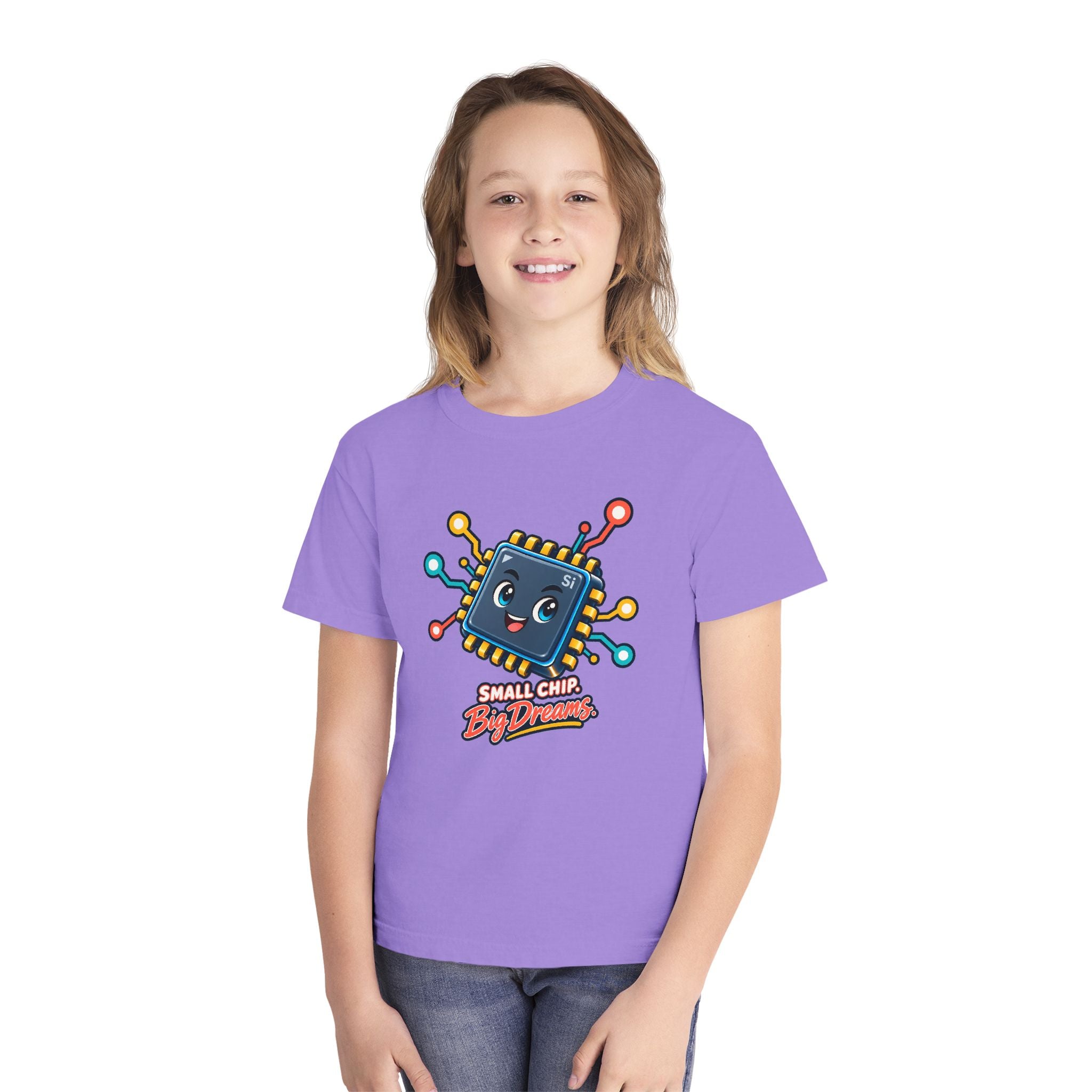 Youth Midweight Cotton Tee - Small Chip, Big Dreams
