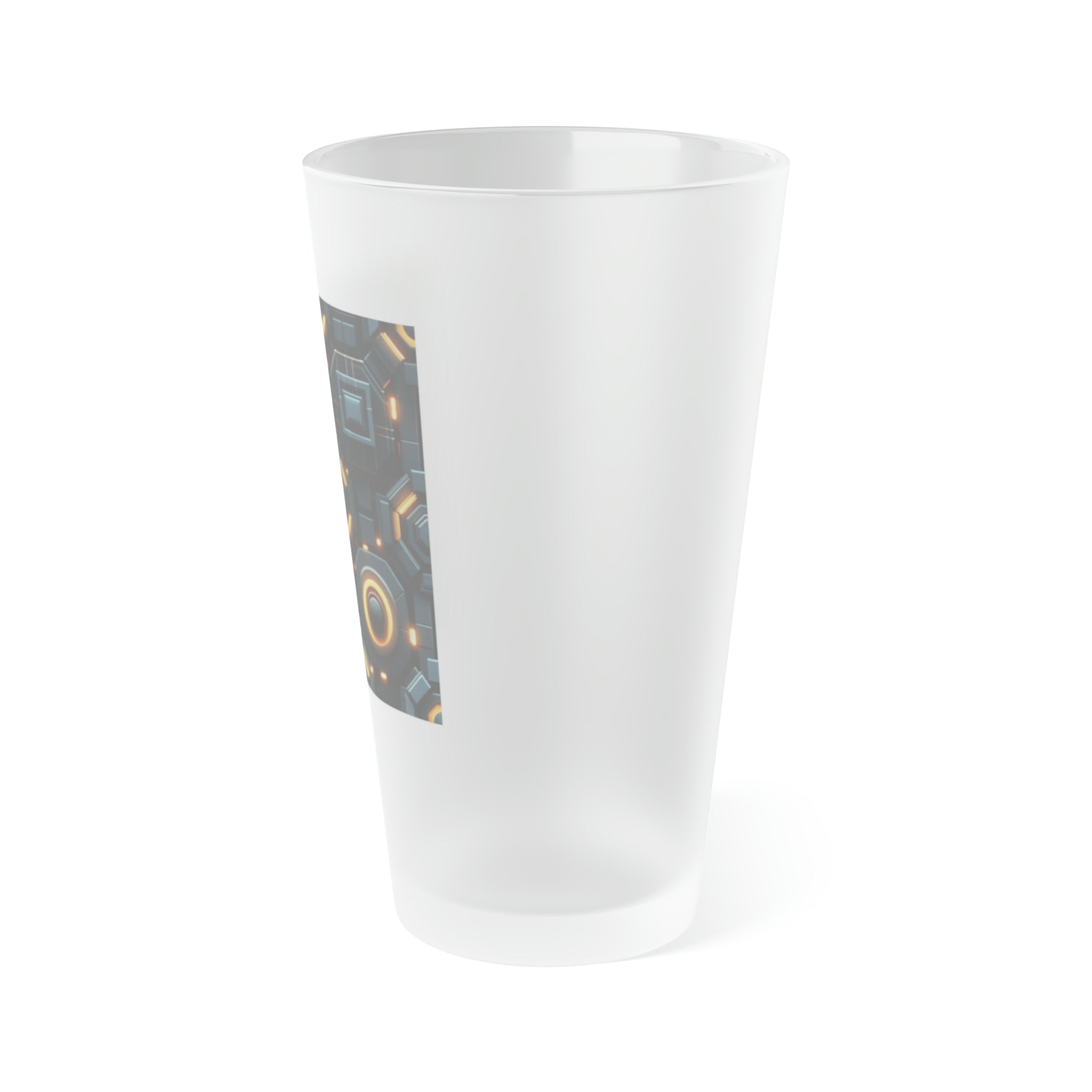 Frosted Pint Glass, 16oz - Vibrant Designs 08