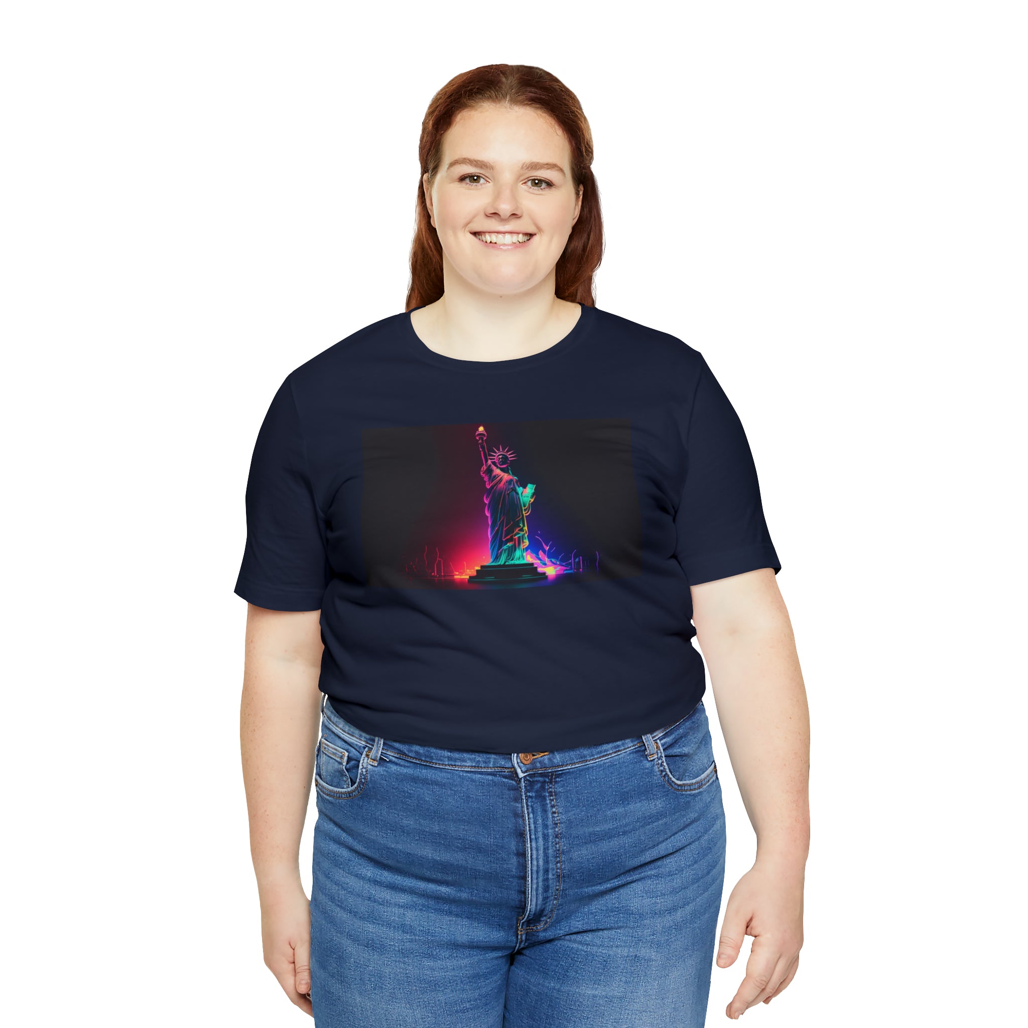 Unisex Jersey Short Sleeve Tee - Statue of Liberty, New York, USA