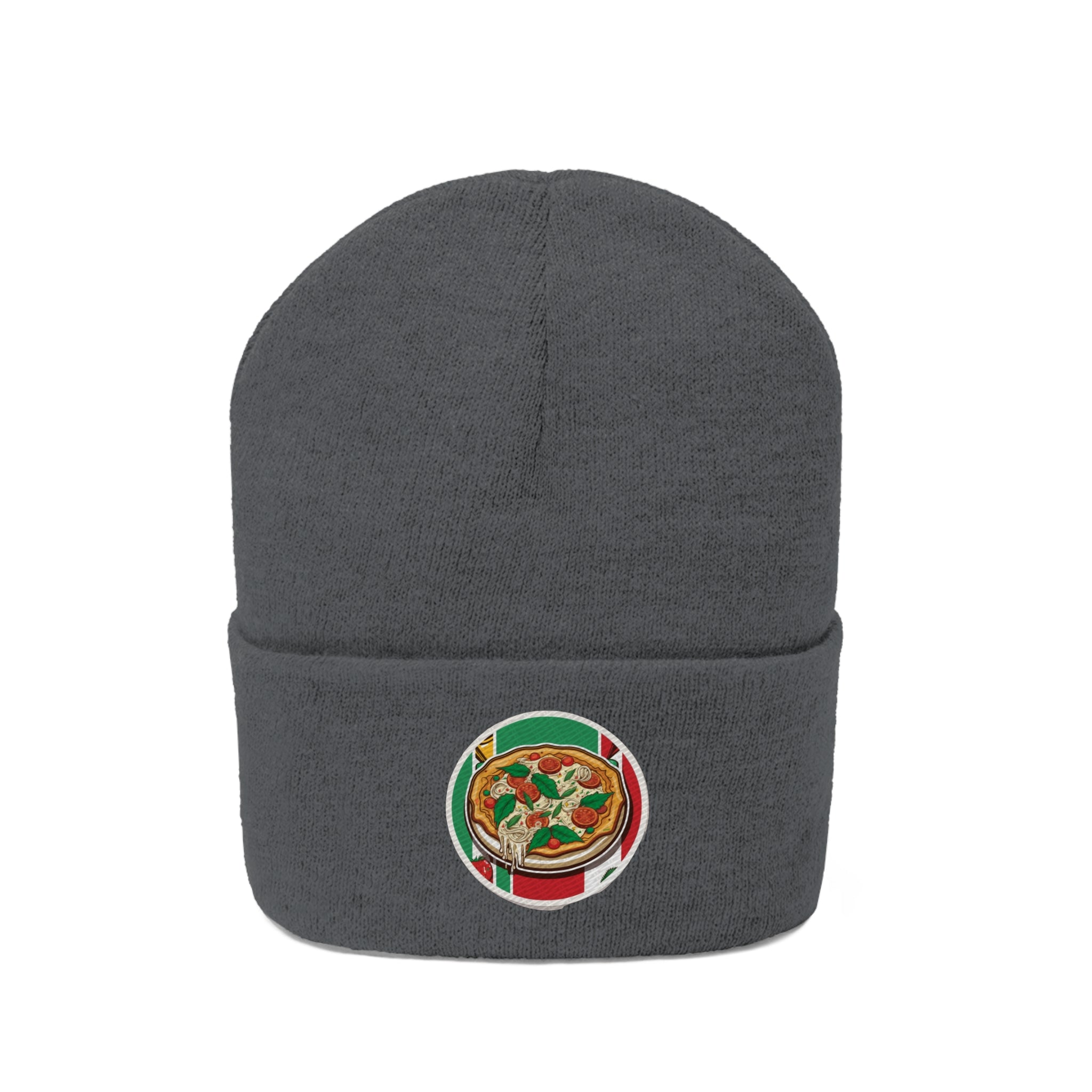Knit Beanie - Pizza Pop Art 01