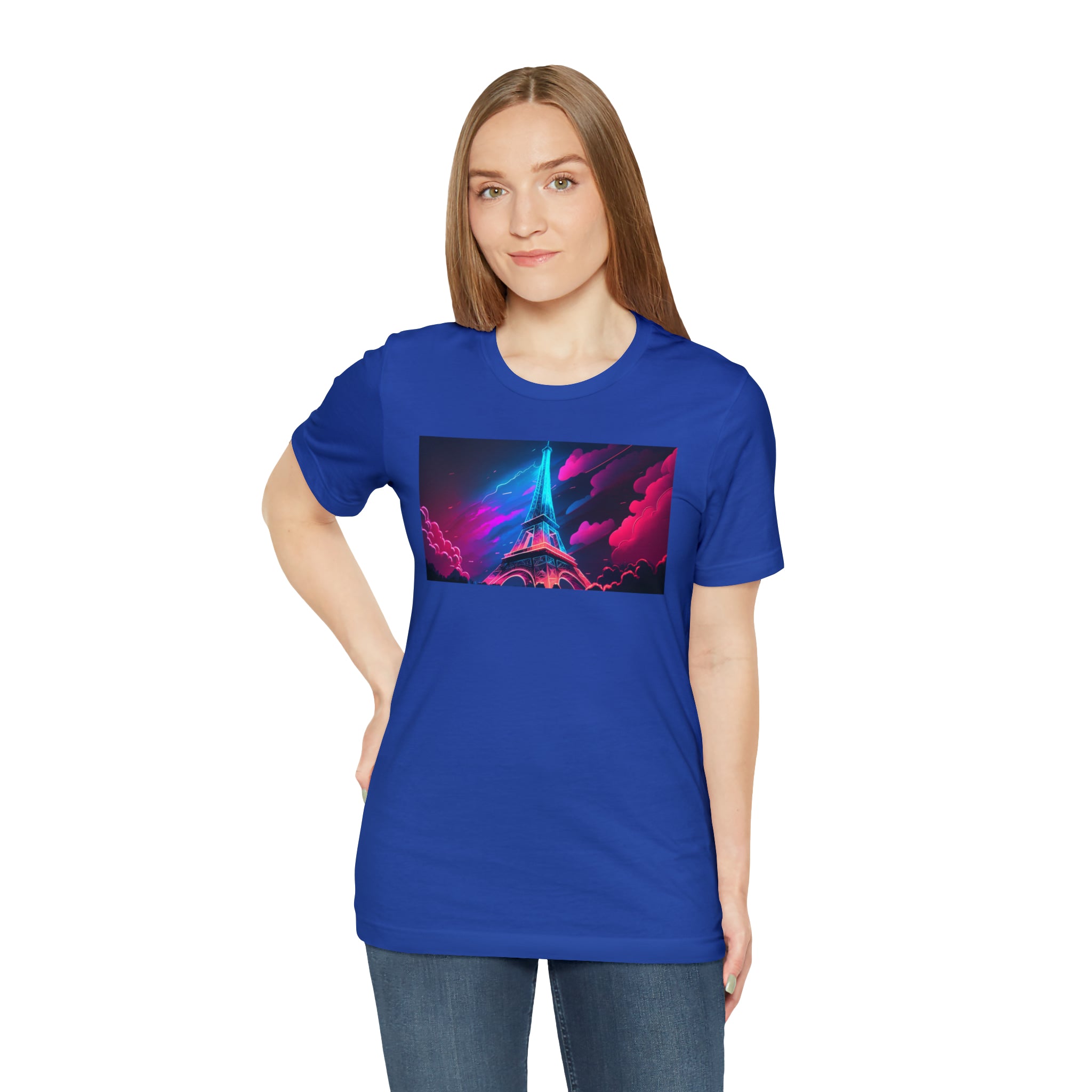 Unisex Jersey Short Sleeve Tee - Eiffel Tower, France