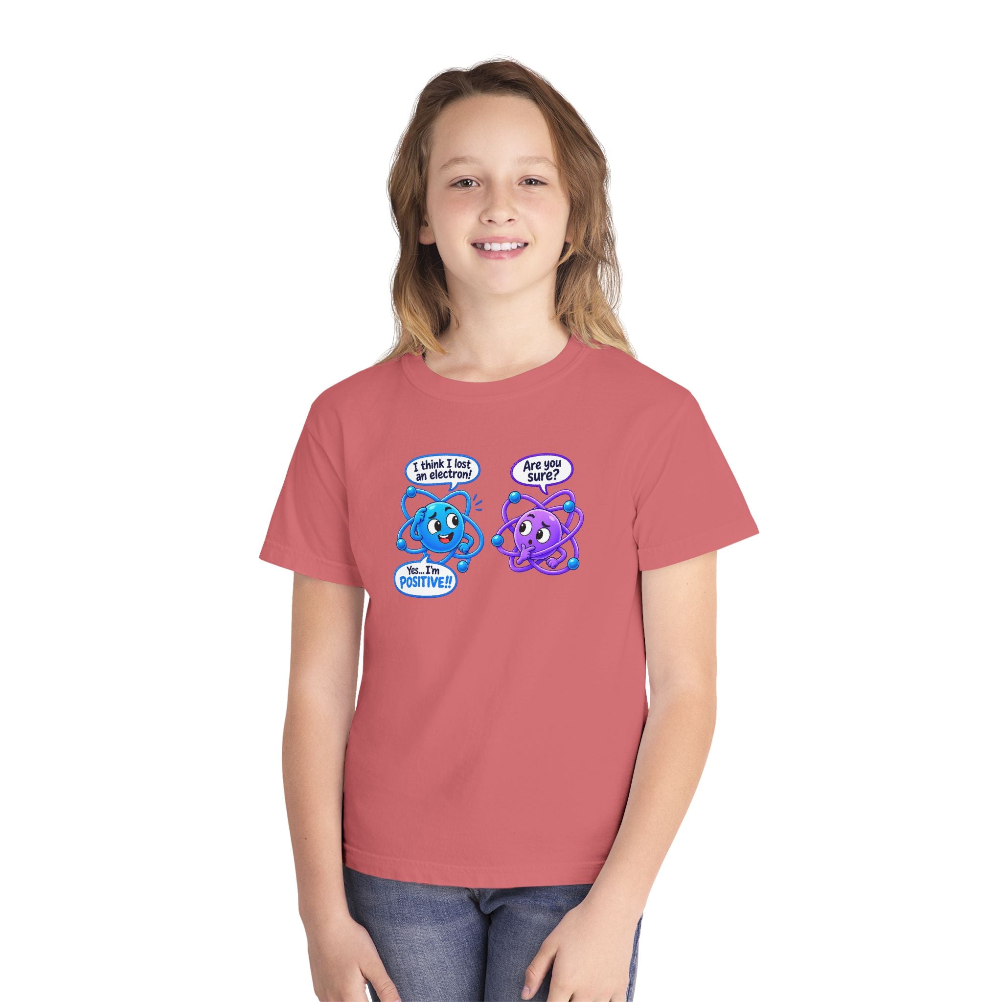 Youth Midweight Cotton Tee - Science collection - Atomic Conversation