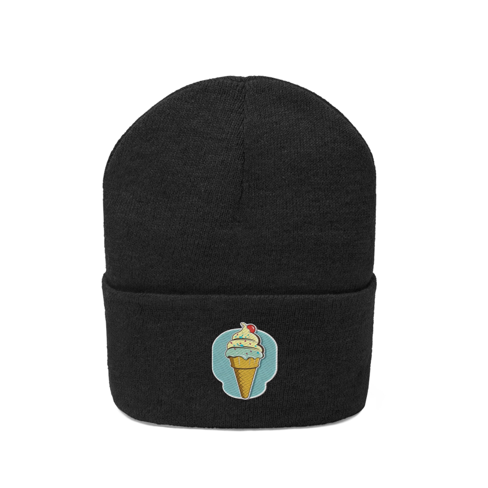 Knit Beanie - Ice-cream Pop Art 02