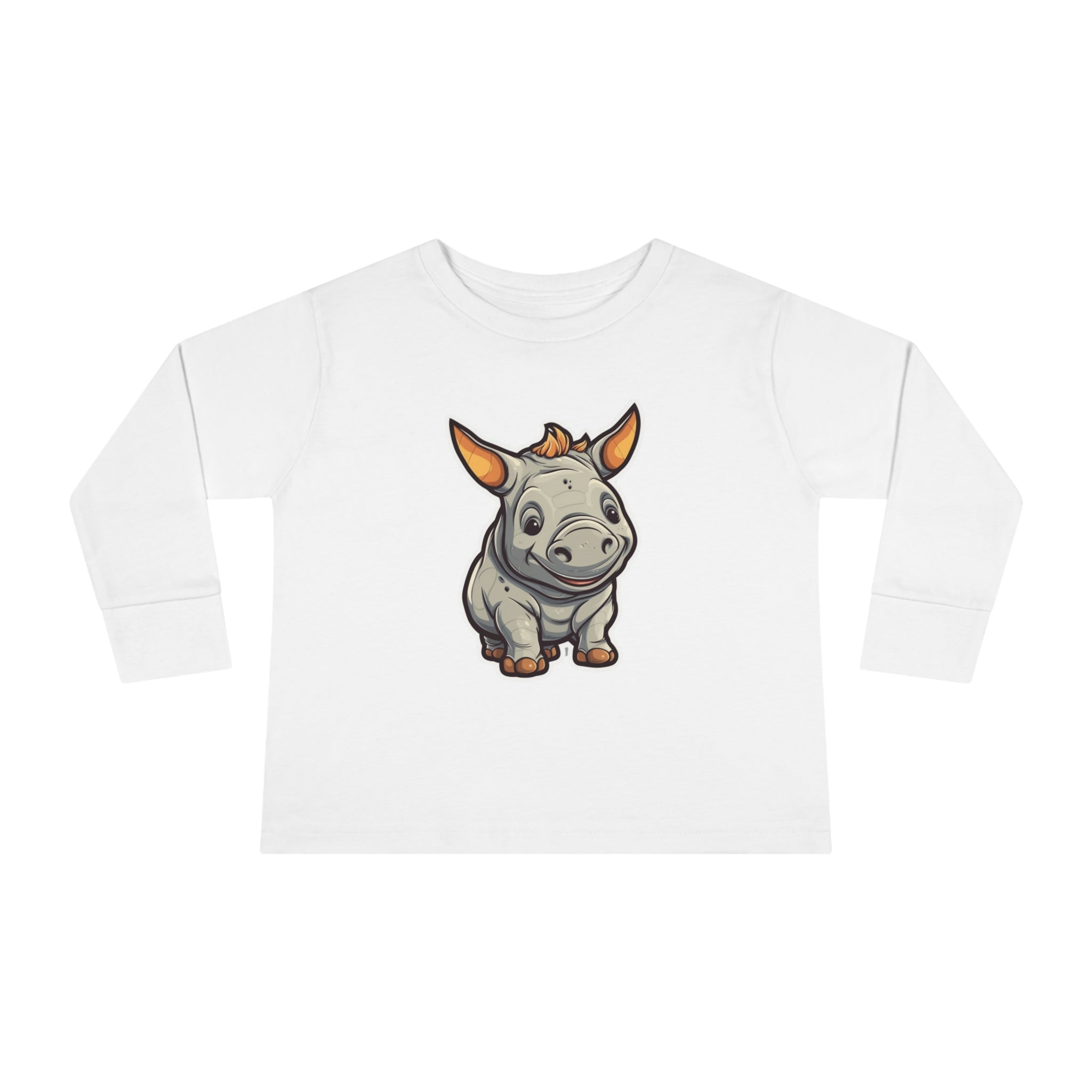Toddler Long Sleeve Tee - Rhinoceros Calf