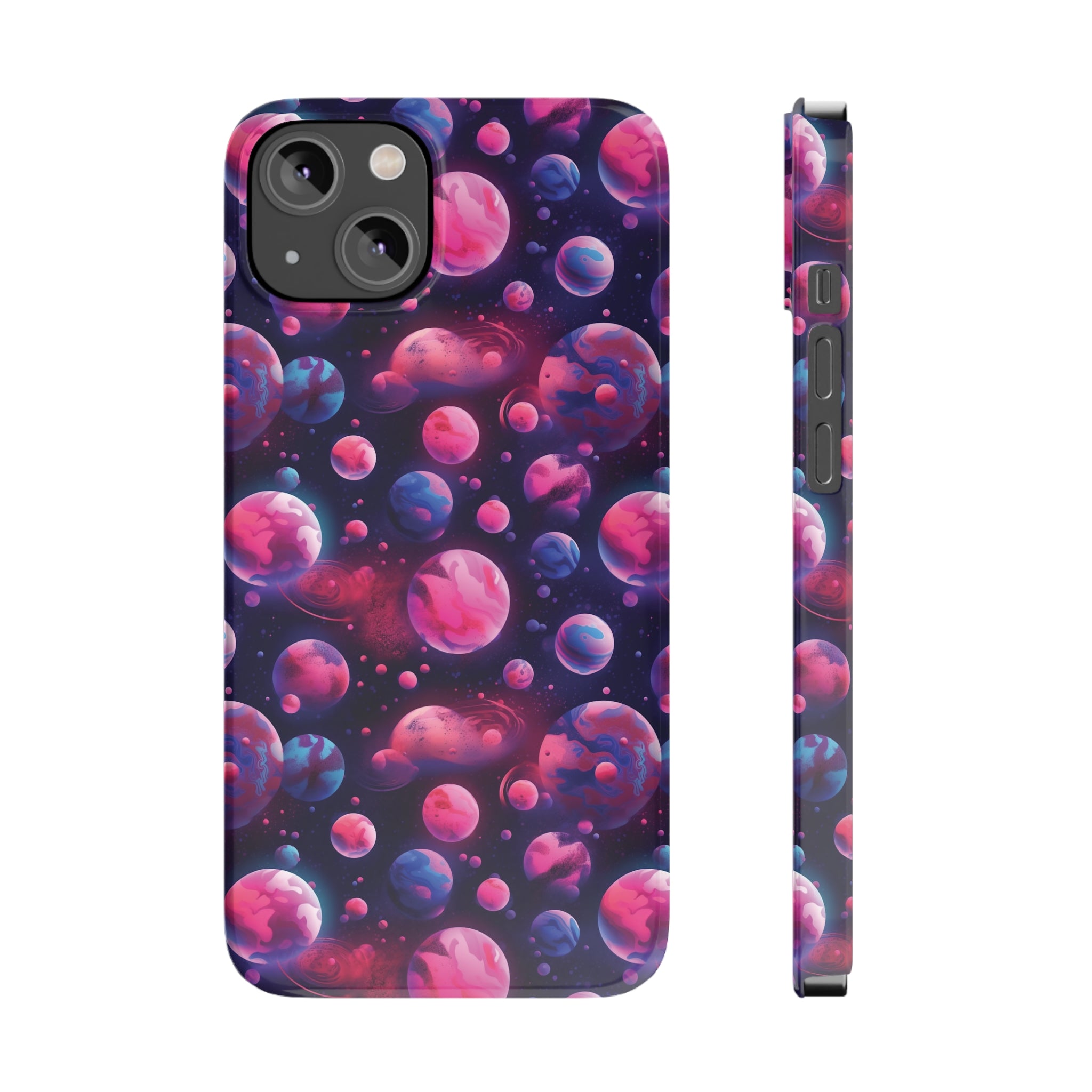 Slim Phone Cases (AOP) - Seamless Fantasy Galaxies 09