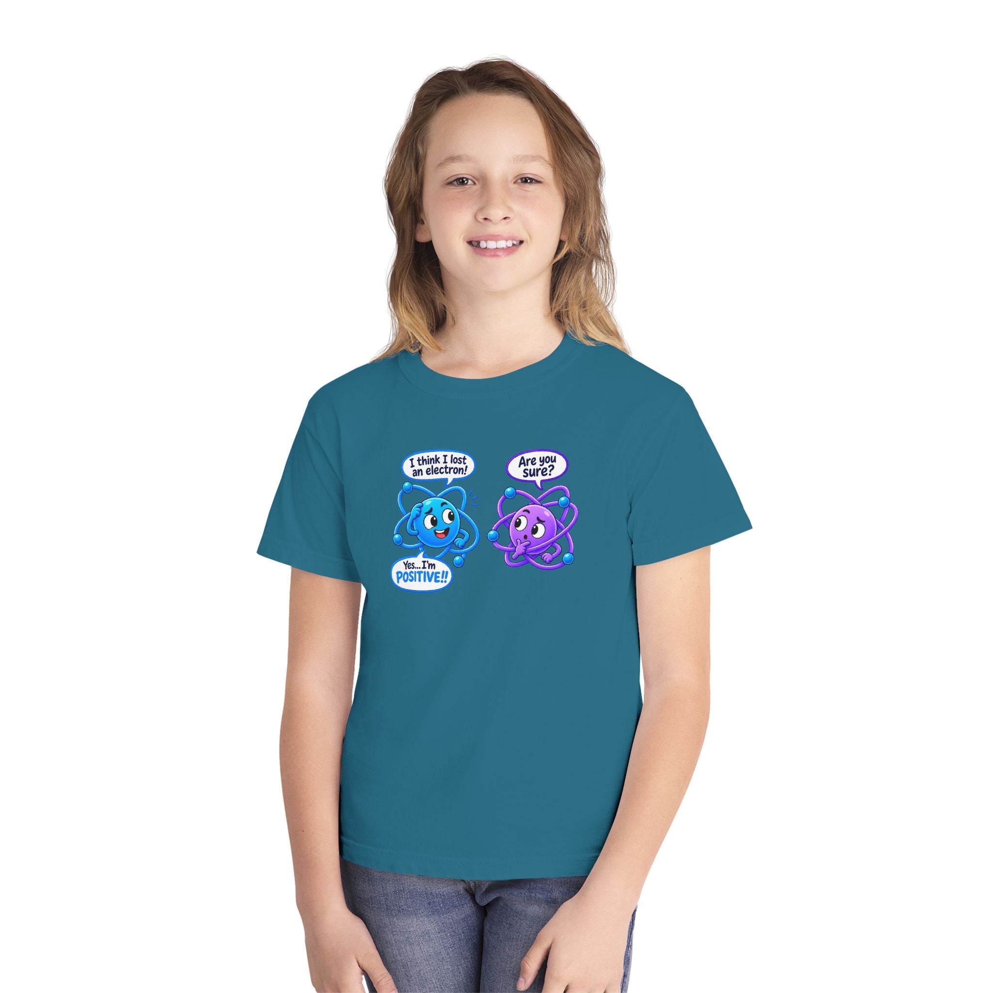 Youth Midweight Cotton Tee - Science collection - Atomic Conversation