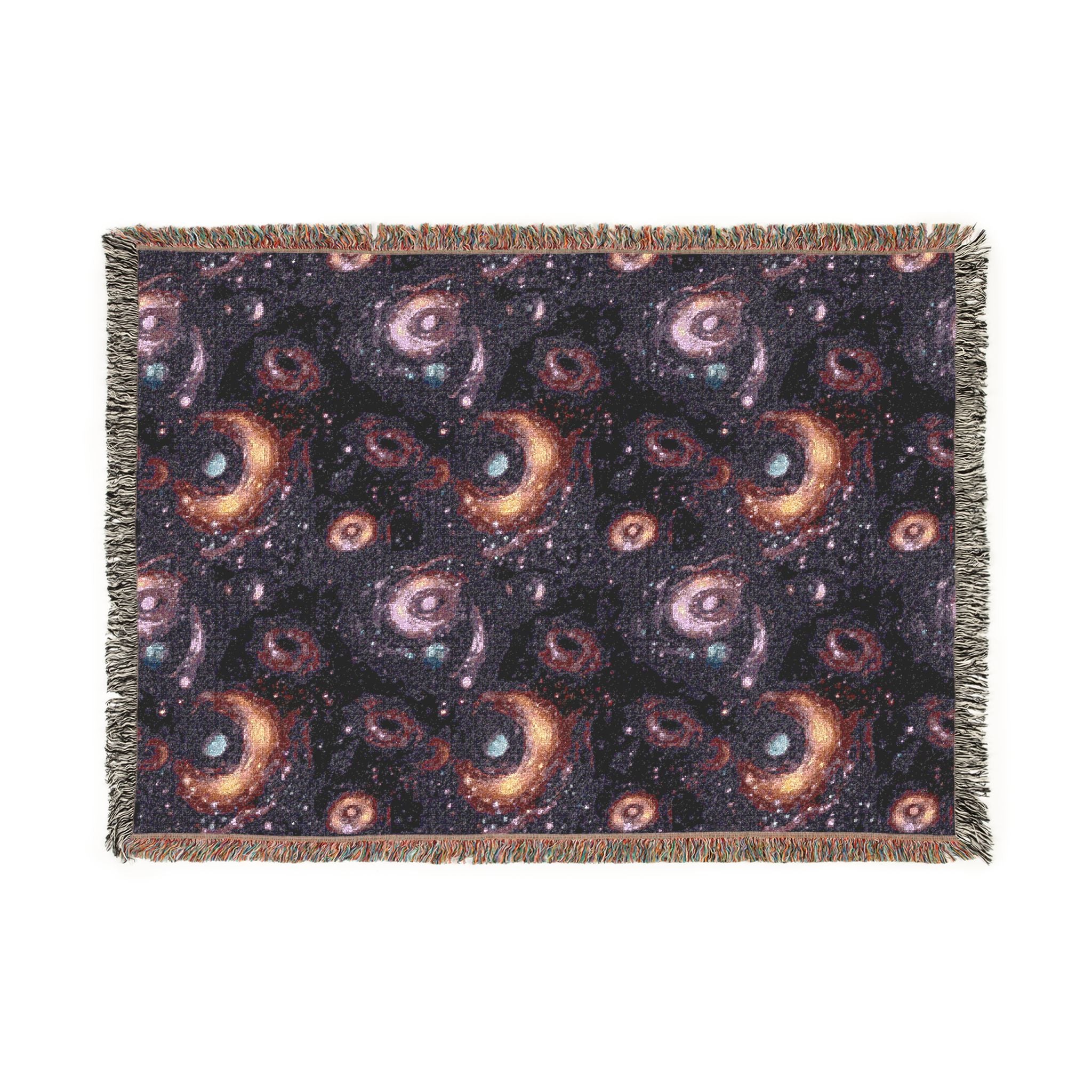 Woven Throw Blanket — Reversible Cozy Check Pattern for Living Room & Cabin - Design 06