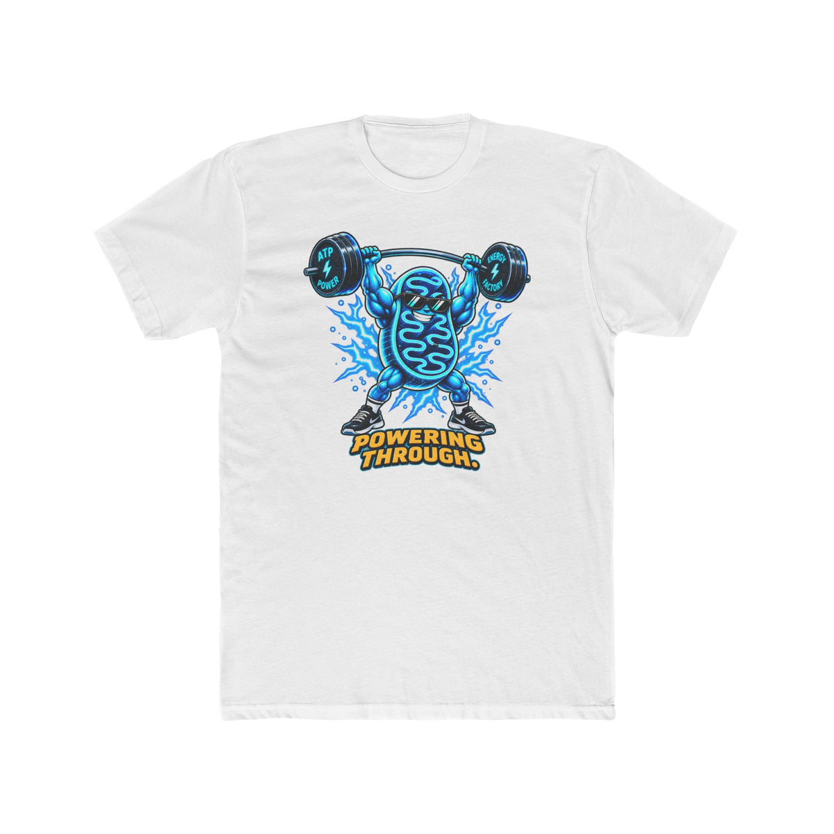 Men's Cotton Crew Tee - Science collection - Mitochondria Powerhouse