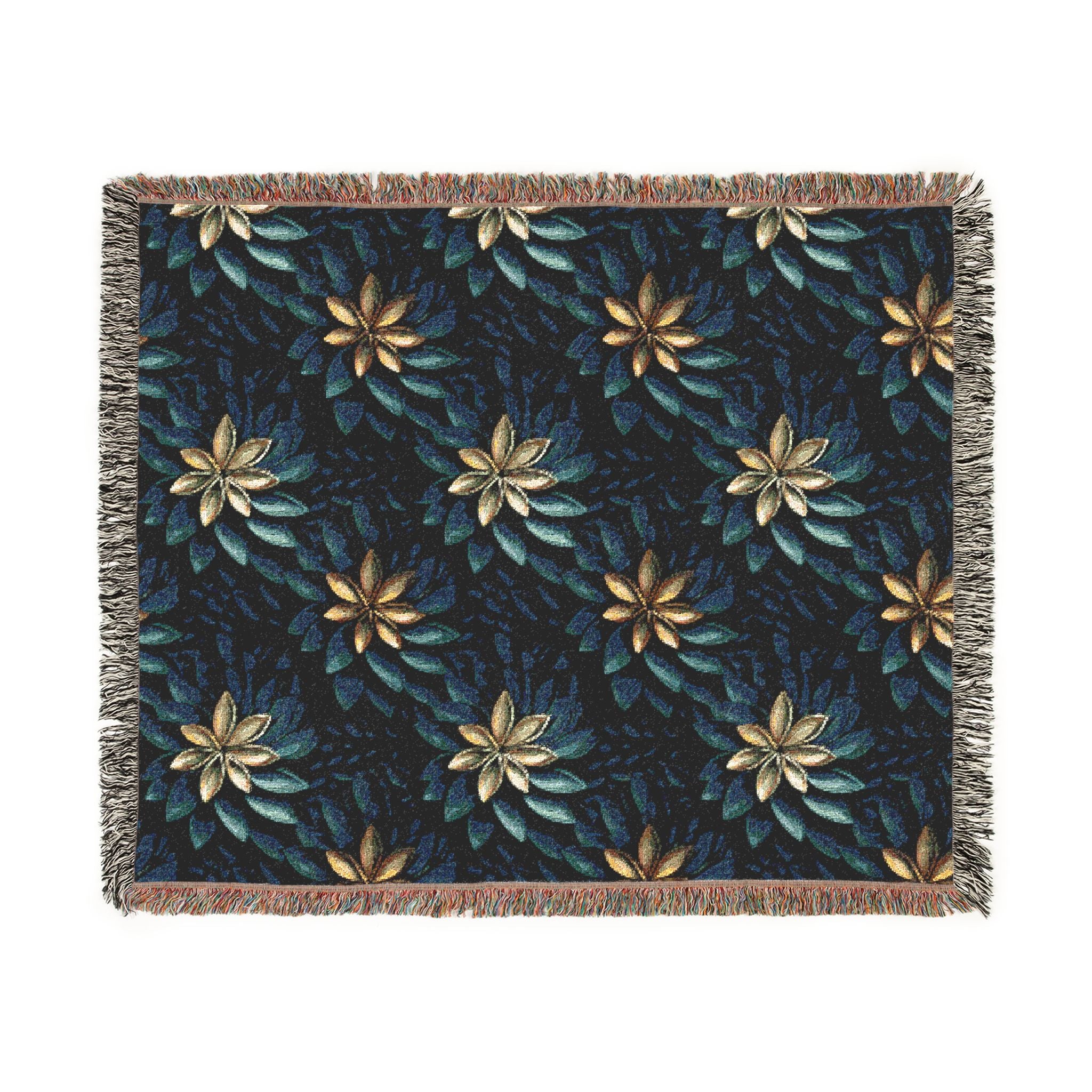 Woven Throw Blanket — Reversible Cozy Check Pattern for Living Room & Cabin - Design 03