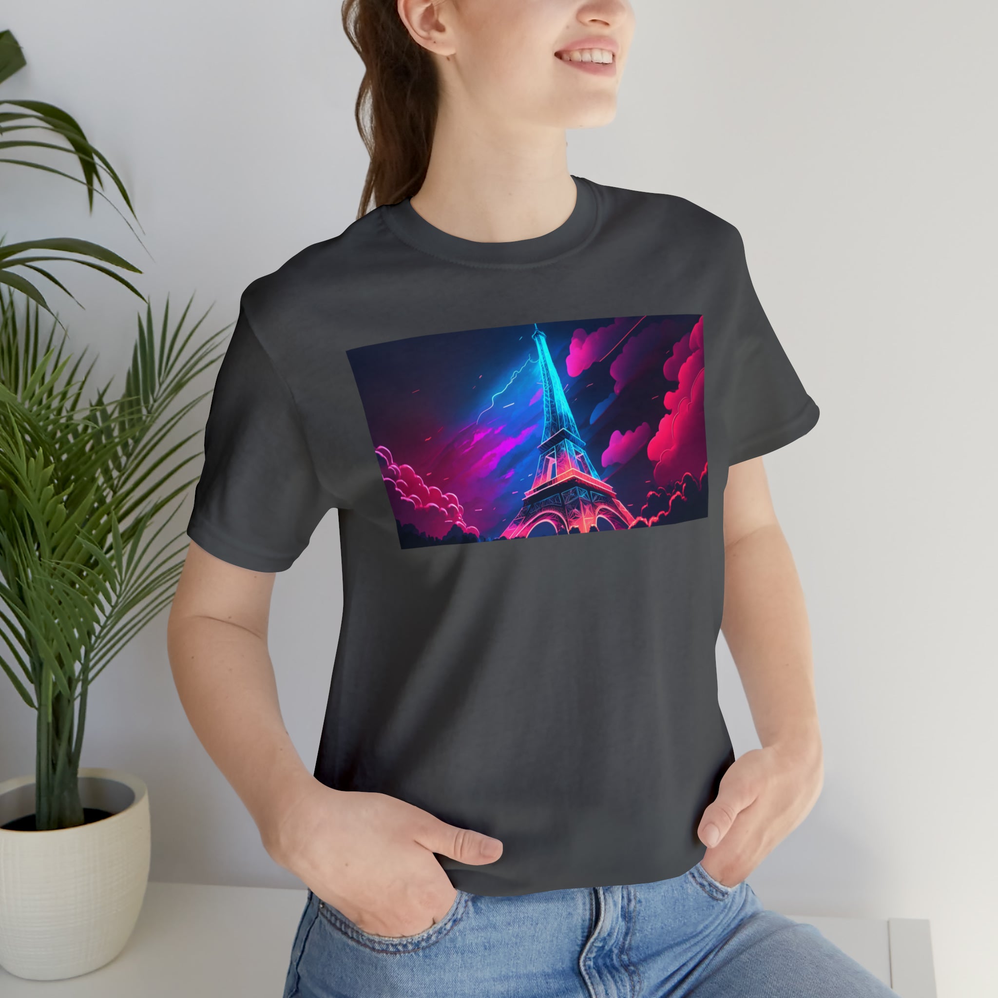 Unisex Jersey Short Sleeve Tee - Eiffel Tower, France