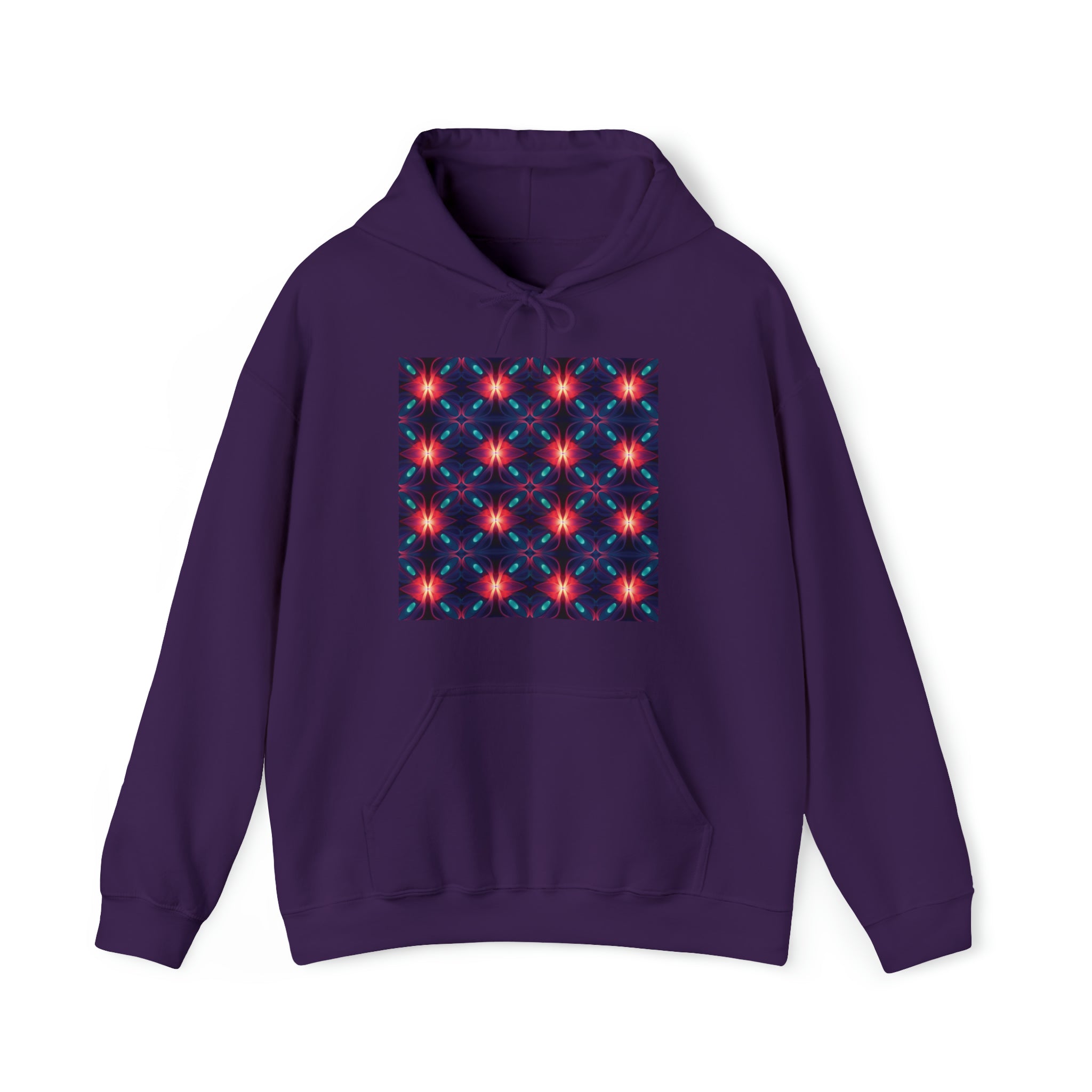 Unisex Heavy Blend™ Hooded Sweatshirt - Abstract Neon Designs 04