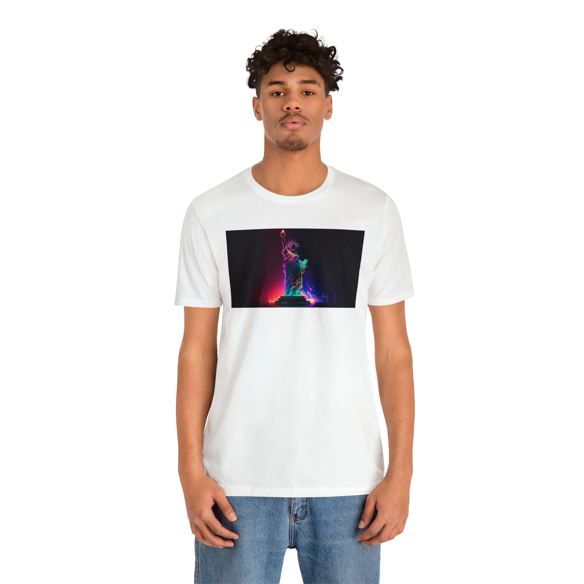 Unisex Jersey Short Sleeve Tee - Statue of Liberty, New York, USA
