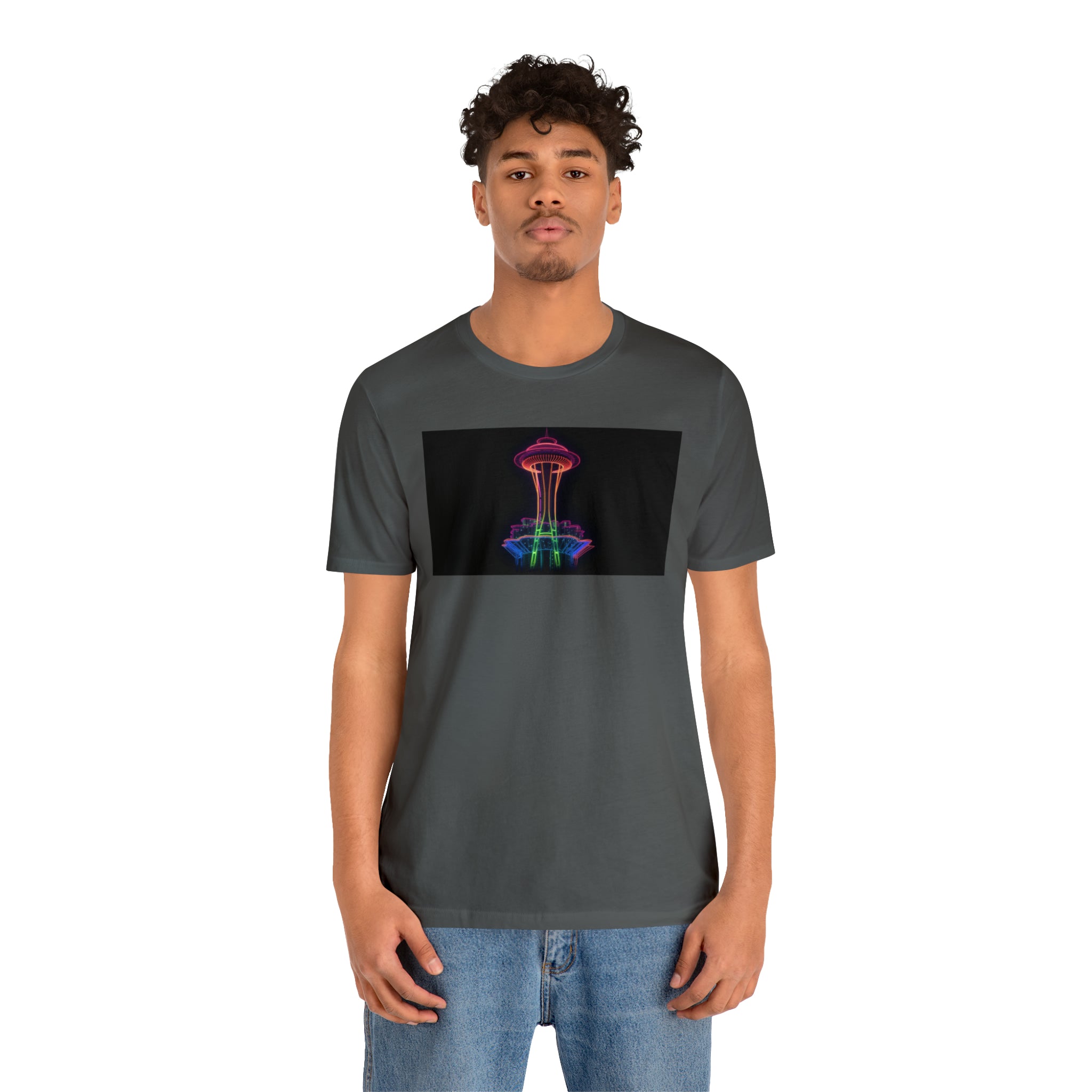 Unisex Jersey Short Sleeve Tee - Space Needle, Seattle, USA
