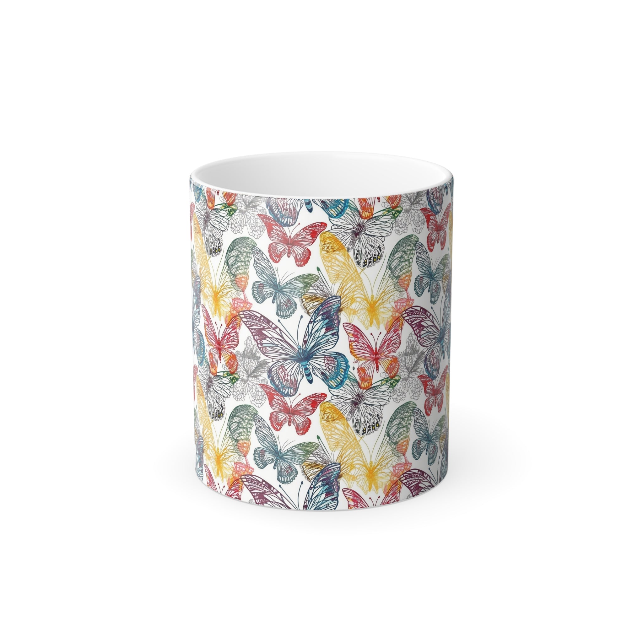Color-Changing Mug, 11oz — Butterfly Designs