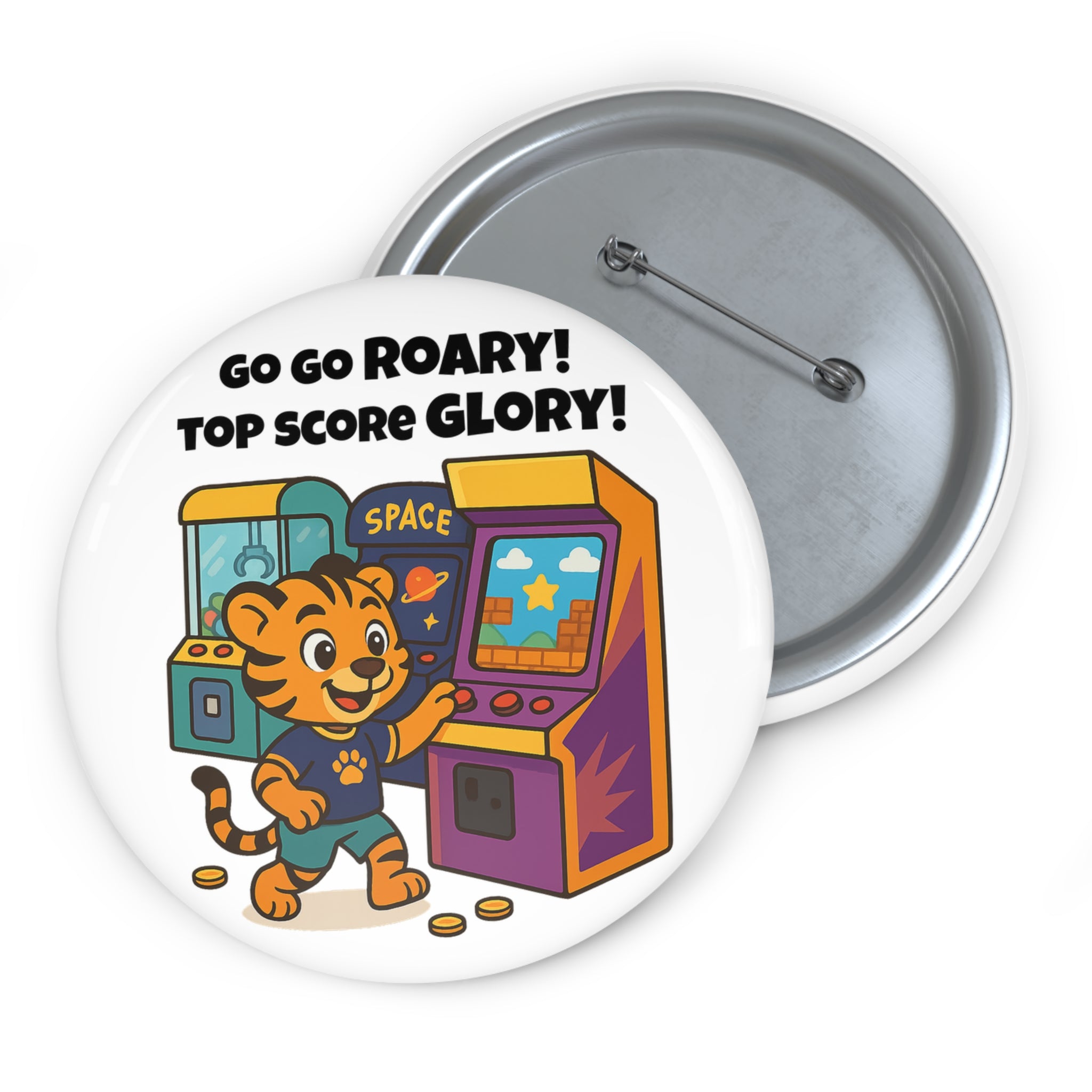 Roary Pin Buttons - Arcade Time