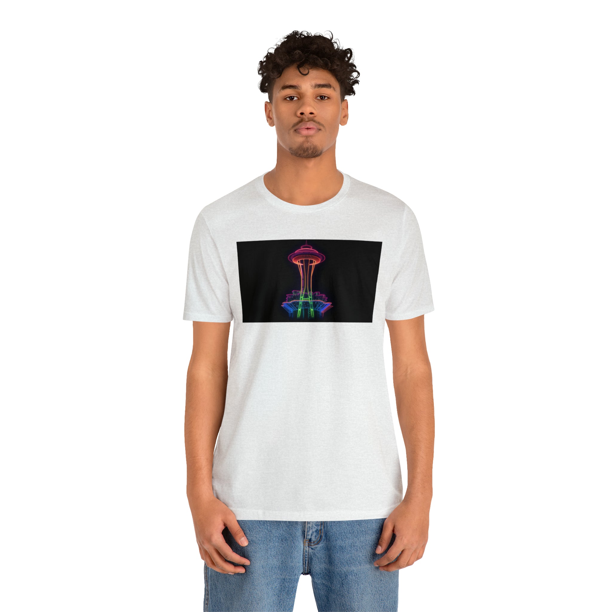 Unisex Jersey Short Sleeve Tee - Space Needle, Seattle, USA