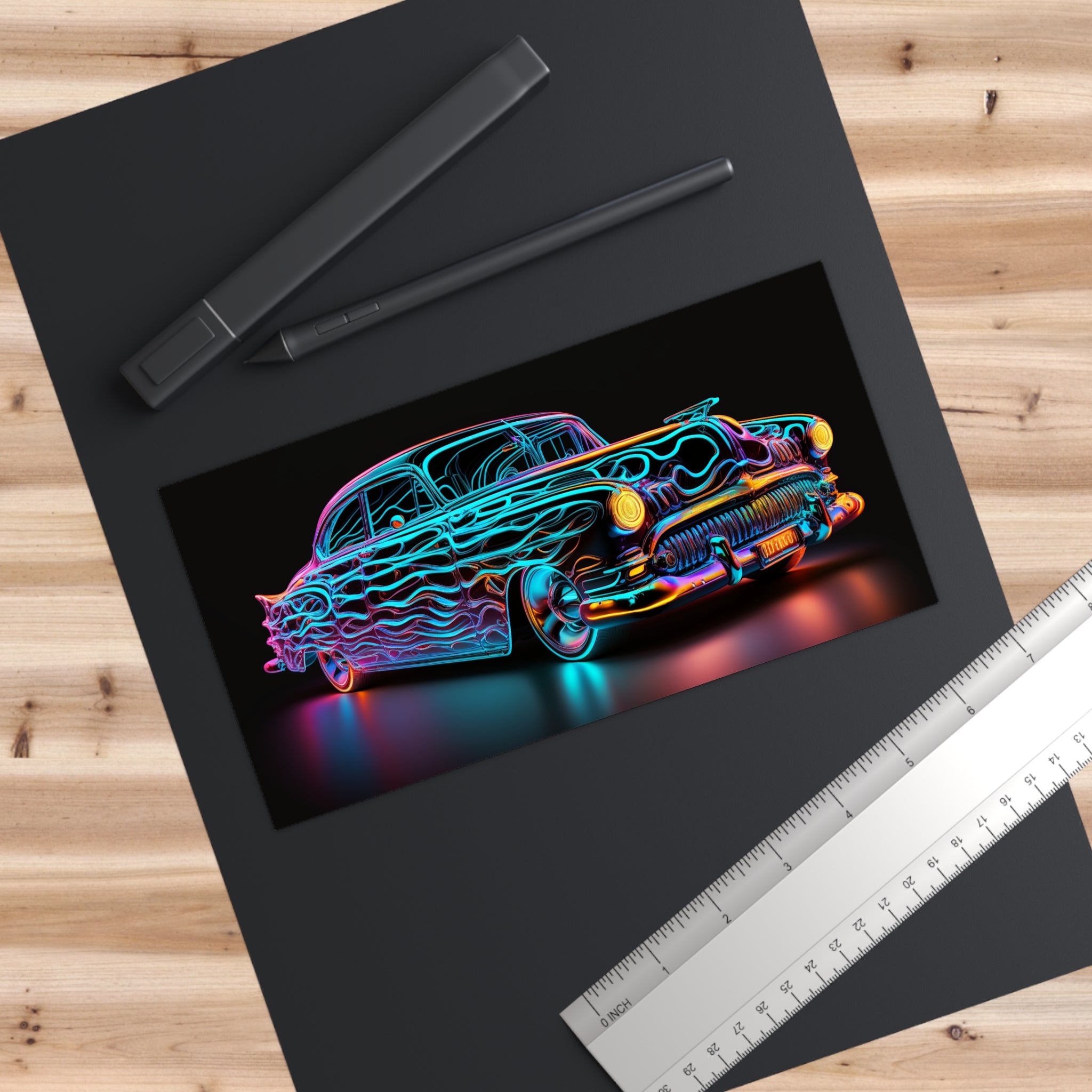 Bumper Stickers - Neon Car Design 08